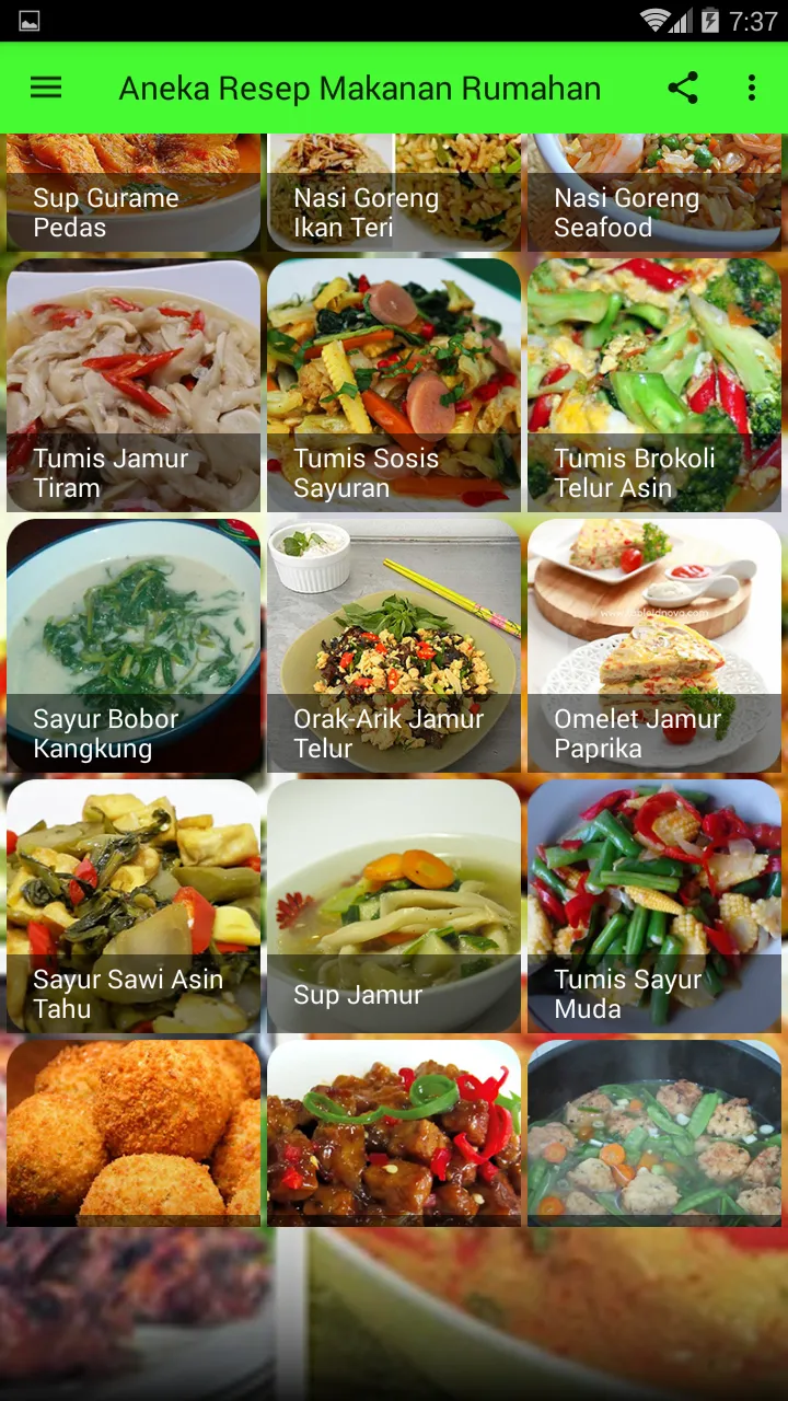 Aneka Resep Makanan Rumahan | Indus Appstore | Screenshot