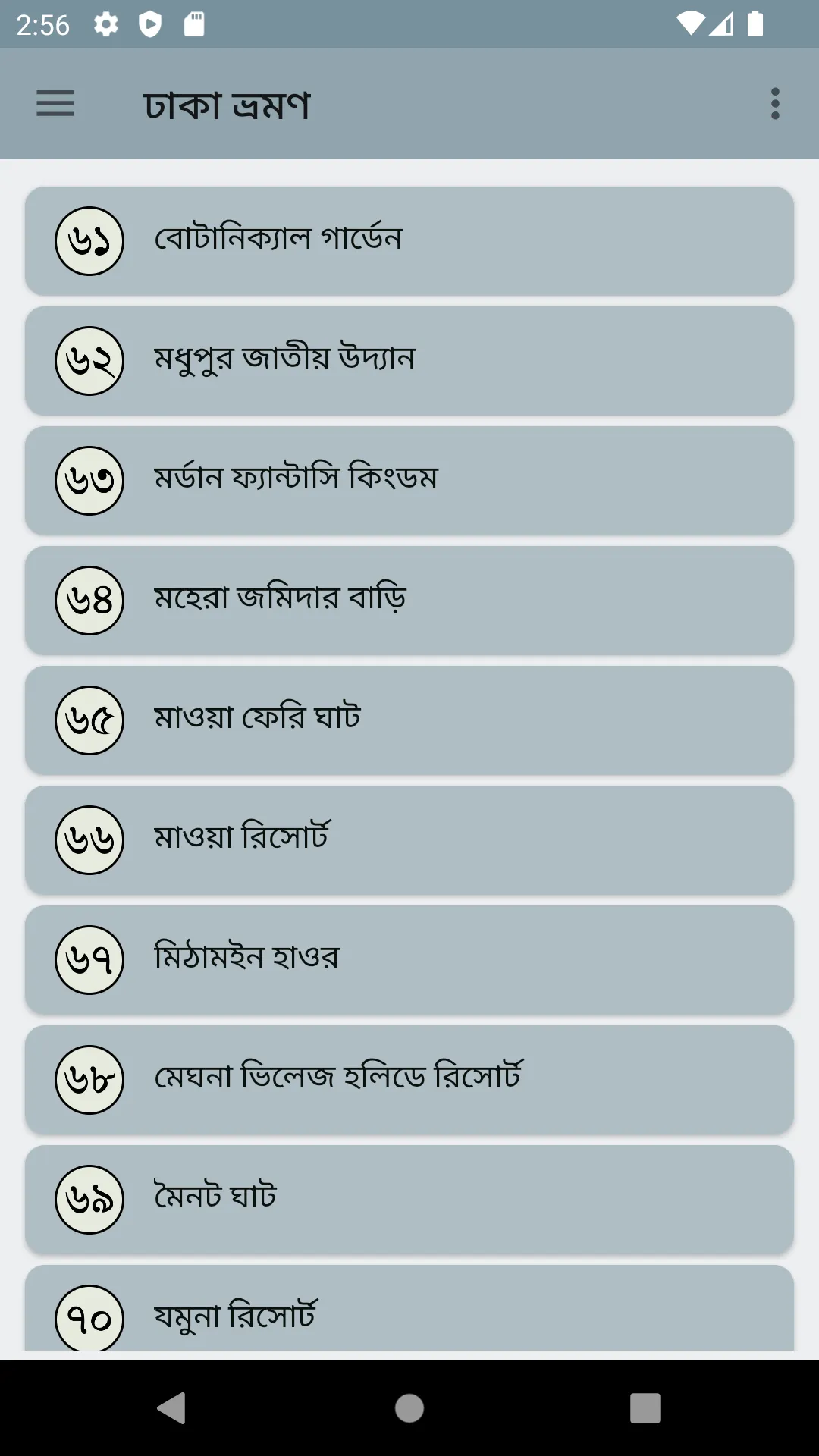 ঢাকা বিভাগের দর্শনীয় স্থান | Indus Appstore | Screenshot