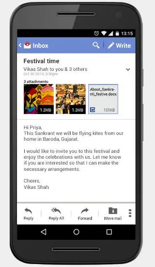 Rediffmail Professional | Indus Appstore | Screenshot