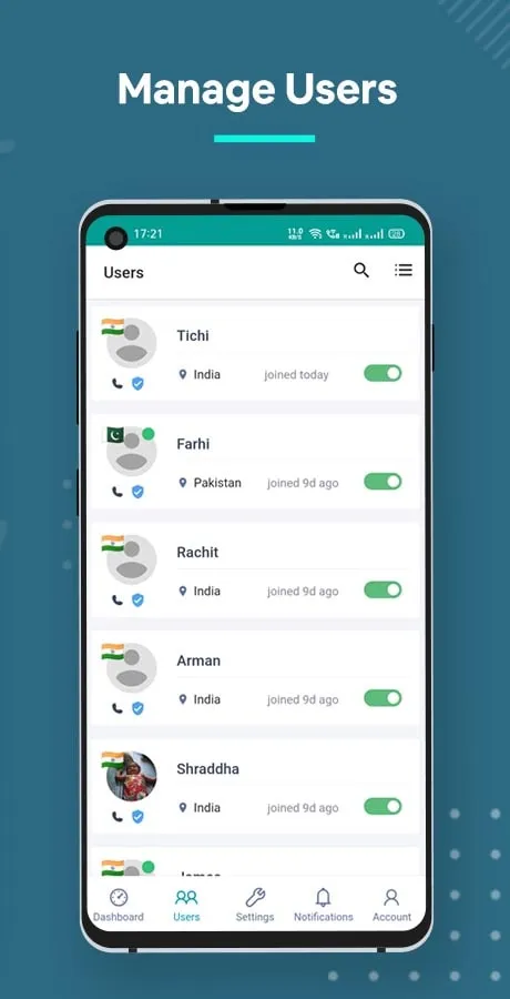 Fiberchat Admin | Indus Appstore | Screenshot