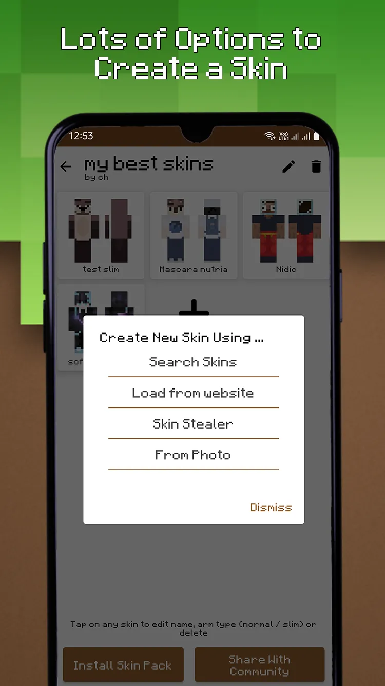 Skin Pack Maker for Minecraft | Indus Appstore | Screenshot