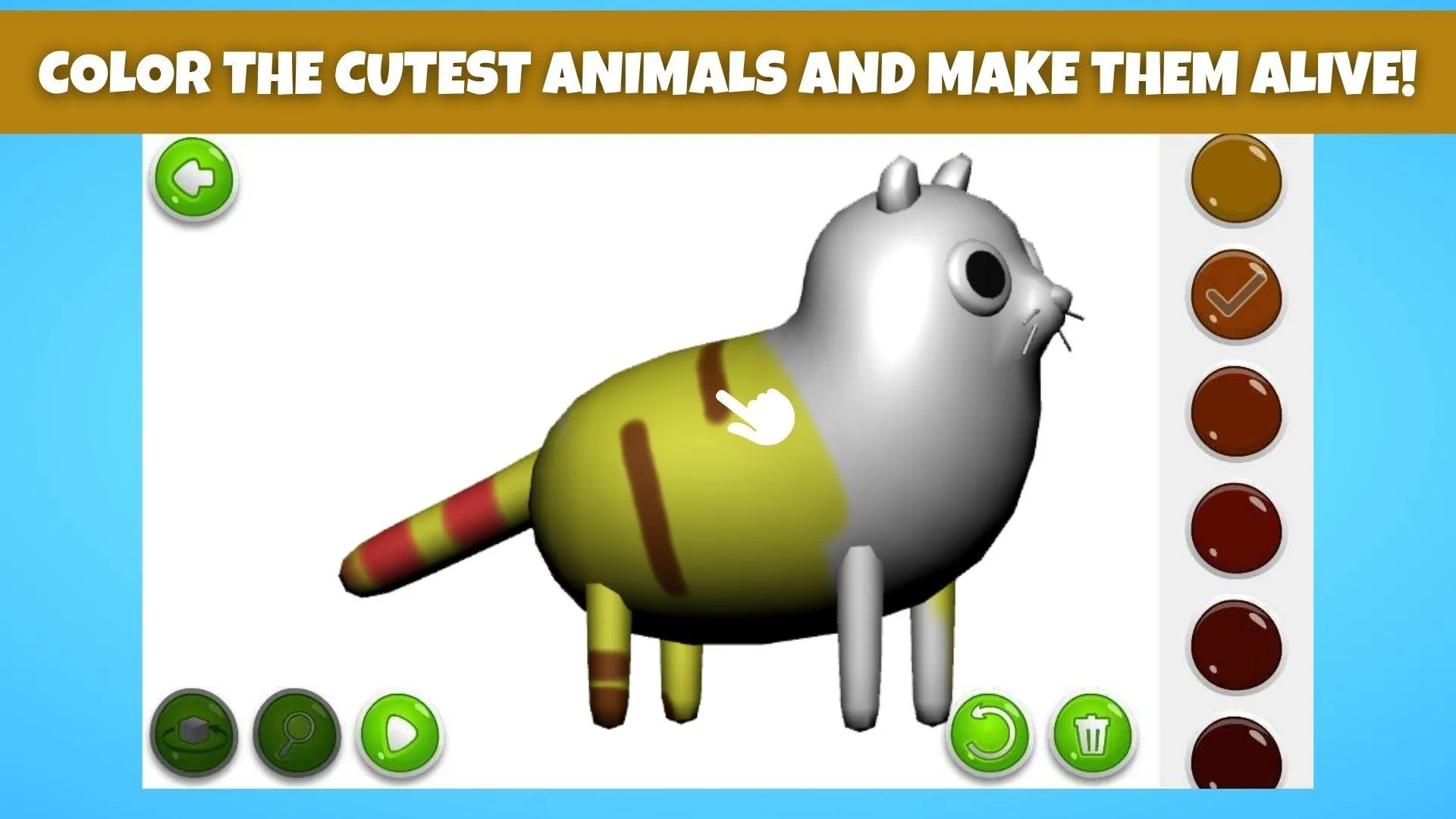 Kids 3D Animal Coloring Pages | Indus Appstore | Screenshot