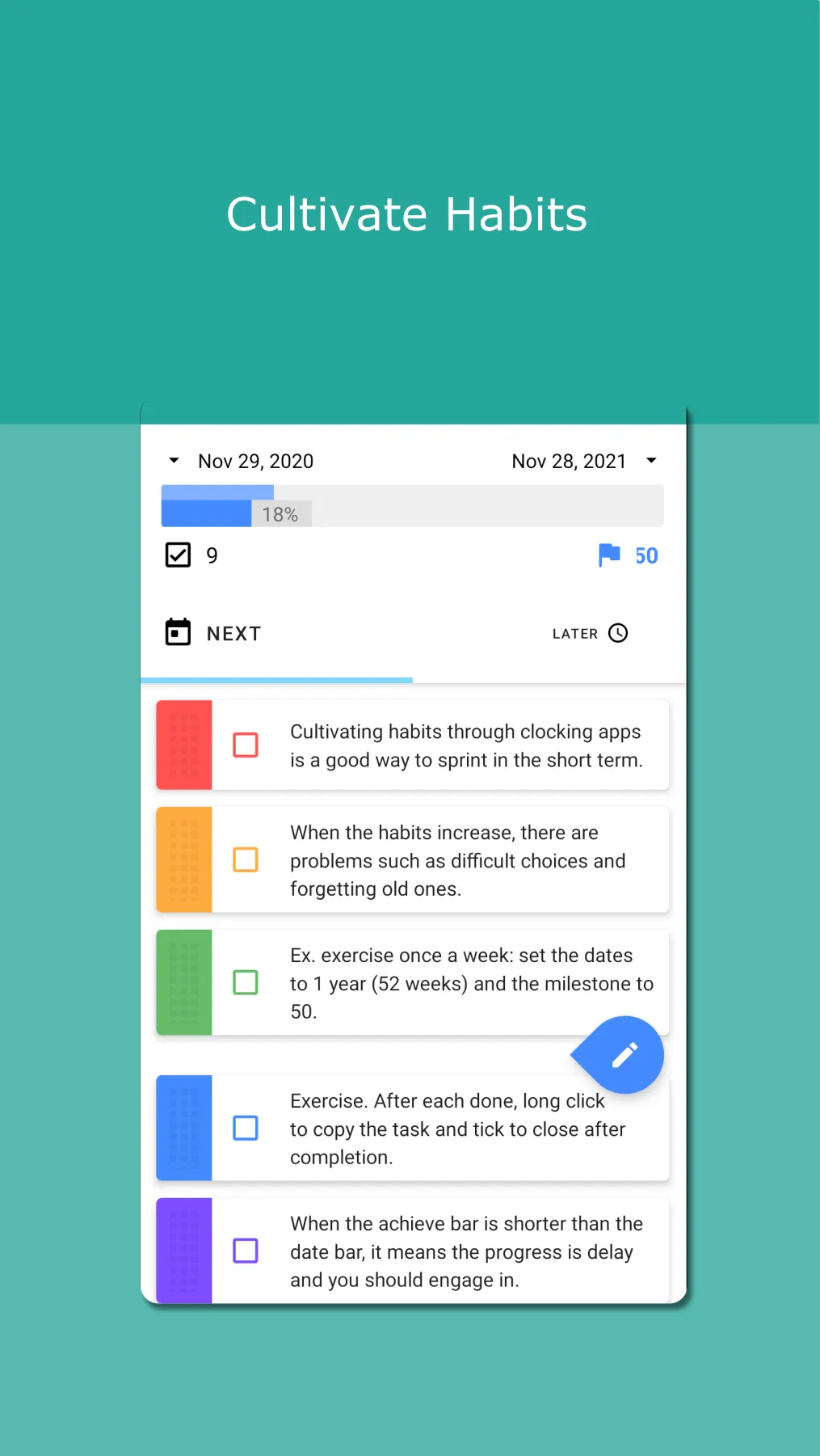 Arrange - Progress, a Weighted | Indus Appstore | Screenshot