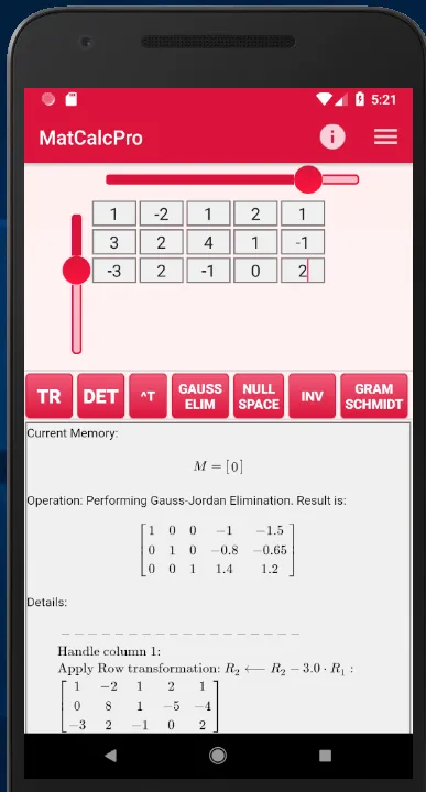 Matrix Calculator (Matrices) | Indus Appstore | Screenshot