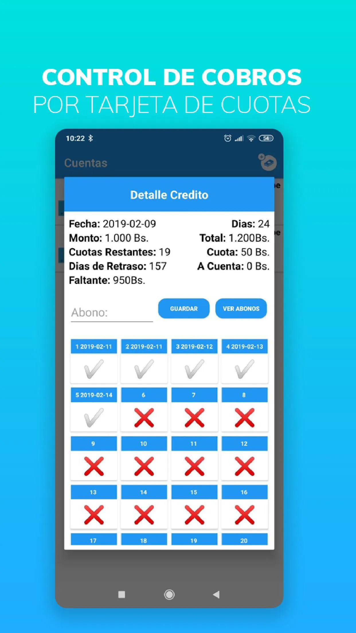 Delo Cobros Demo | Indus Appstore | Screenshot