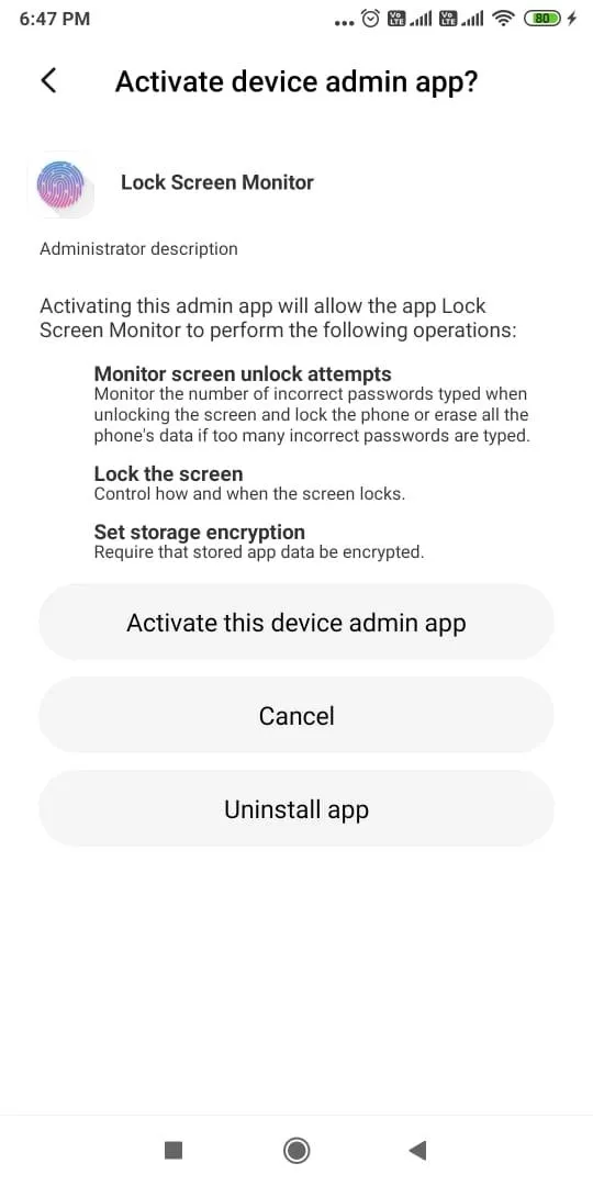 Lock Screen Monitor & Password | Indus Appstore | Screenshot