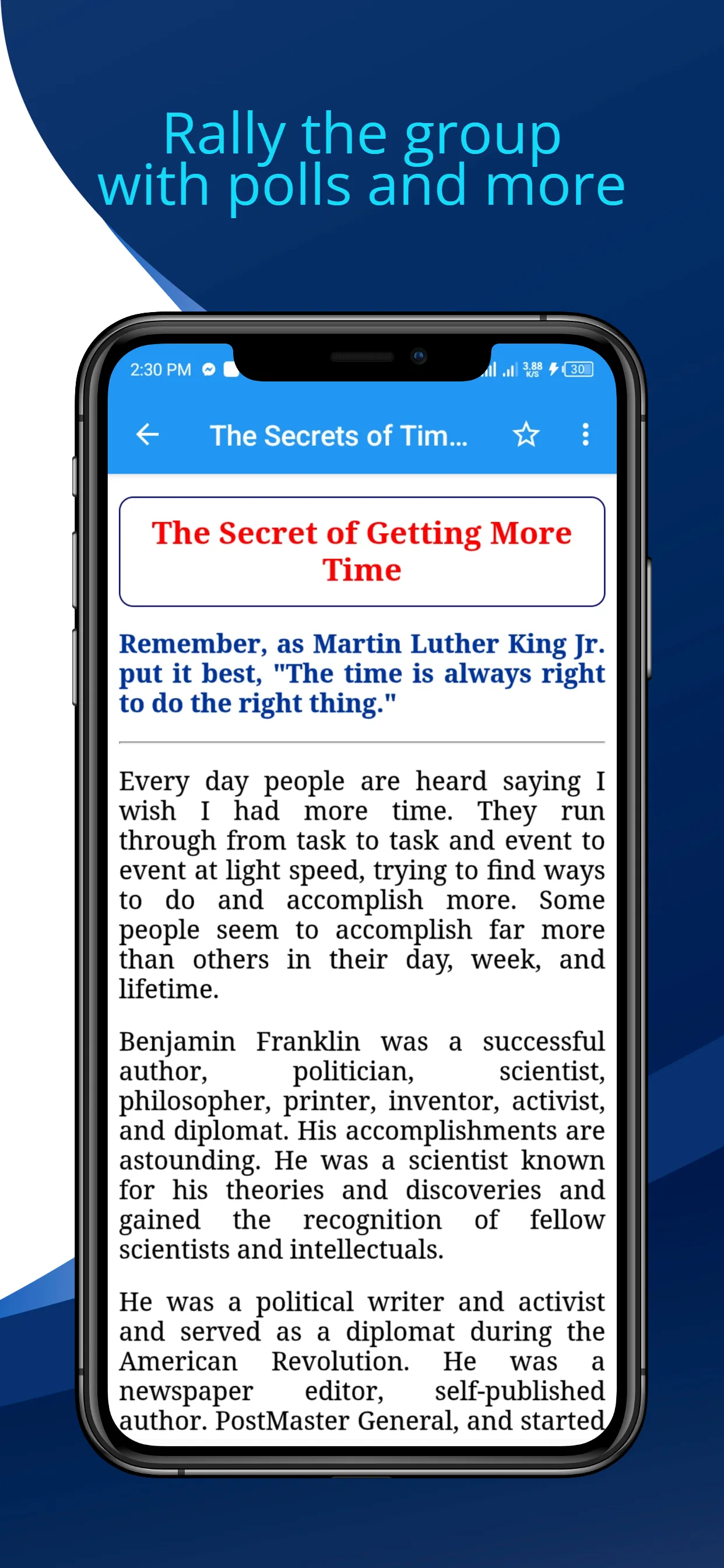 The Secrets of Time Management | Indus Appstore | Screenshot