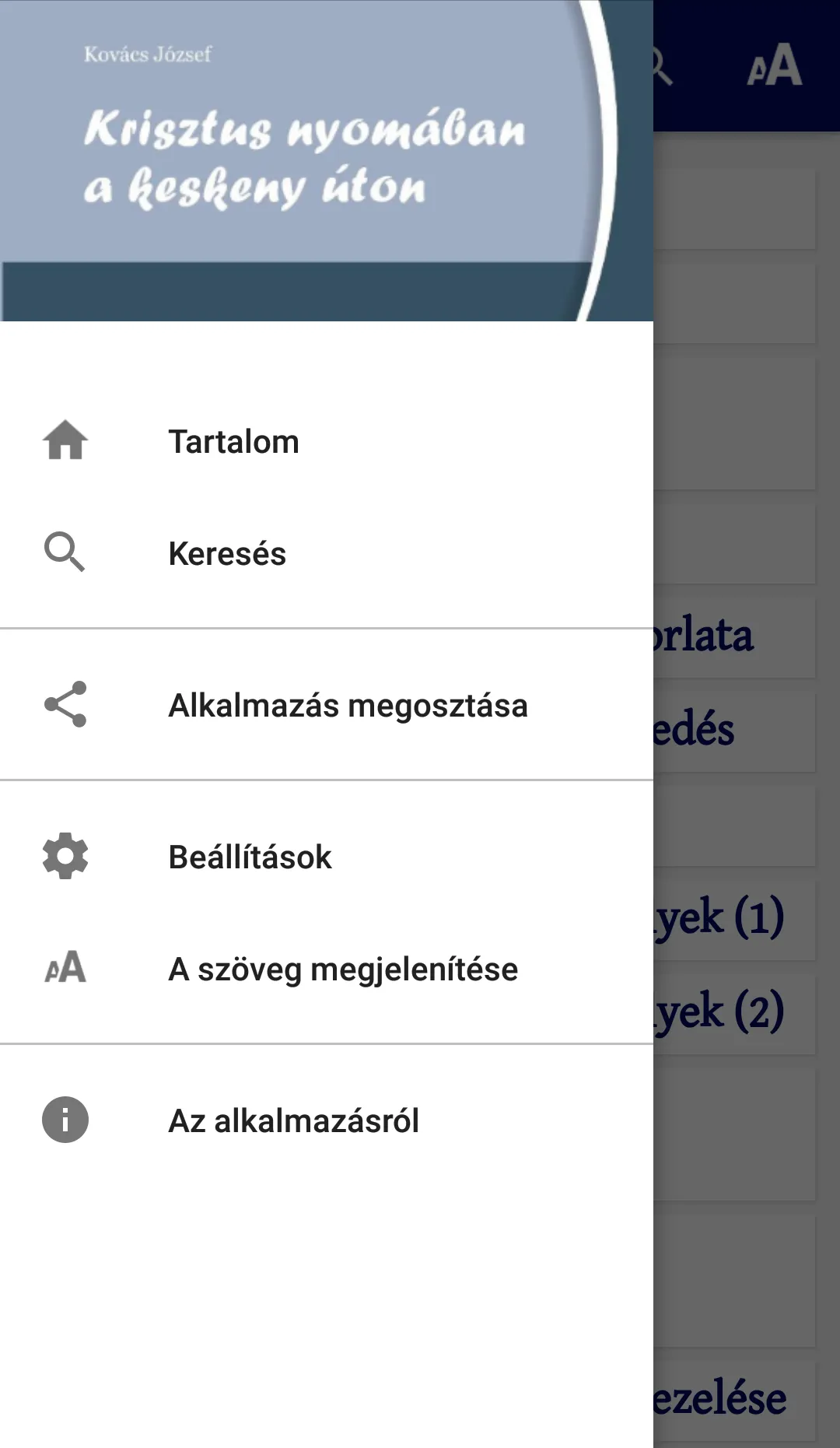 Krisztus nyomában keskeny úton | Indus Appstore | Screenshot