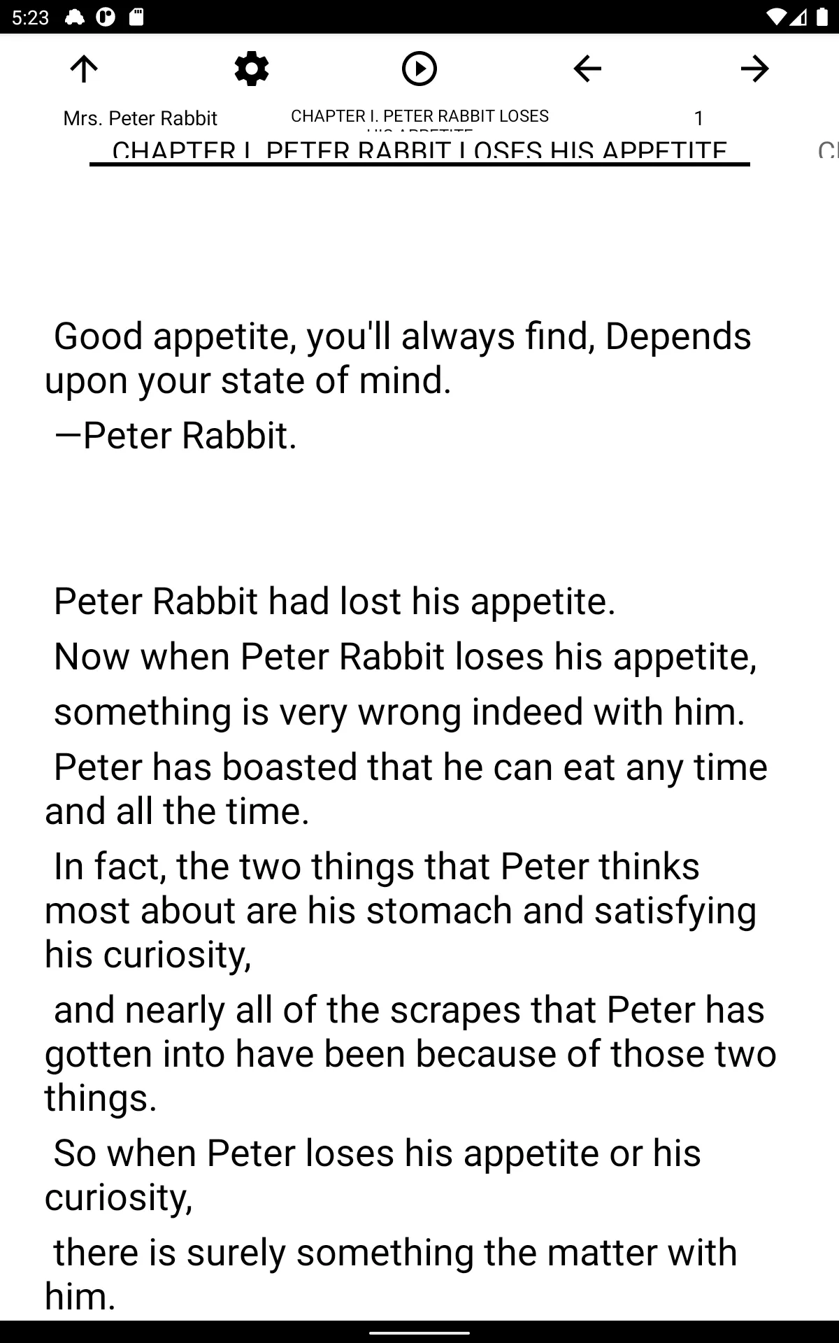 Book, Mrs. Peter Rabbit | Indus Appstore | Screenshot