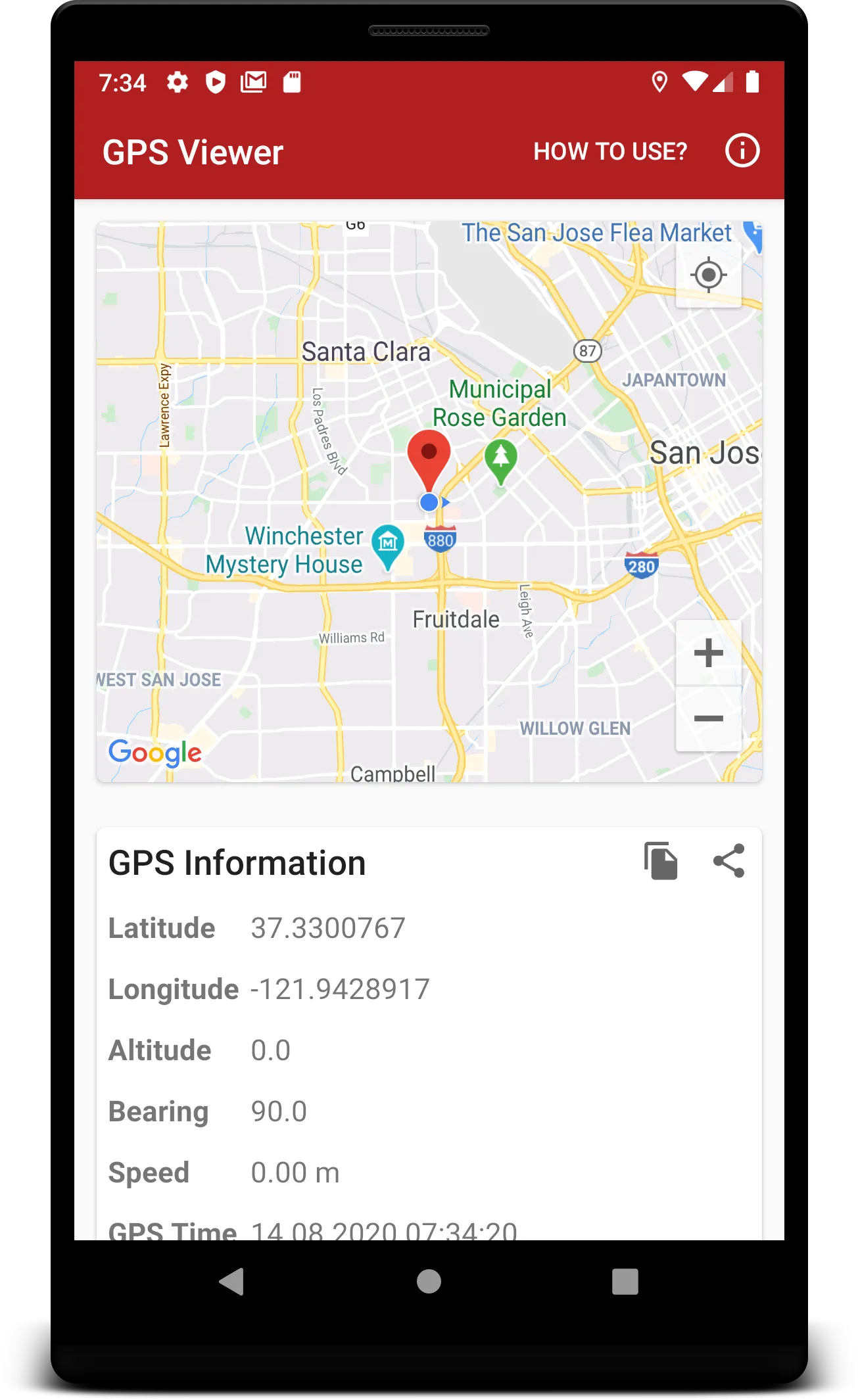 GPS Viewer - View GPS Informat | Indus Appstore | Screenshot