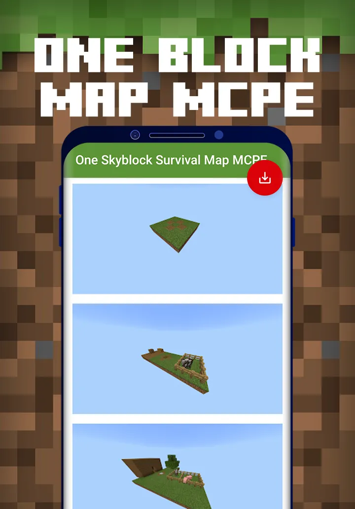 One Skyblock Survival Map MCPE | Indus Appstore | Screenshot