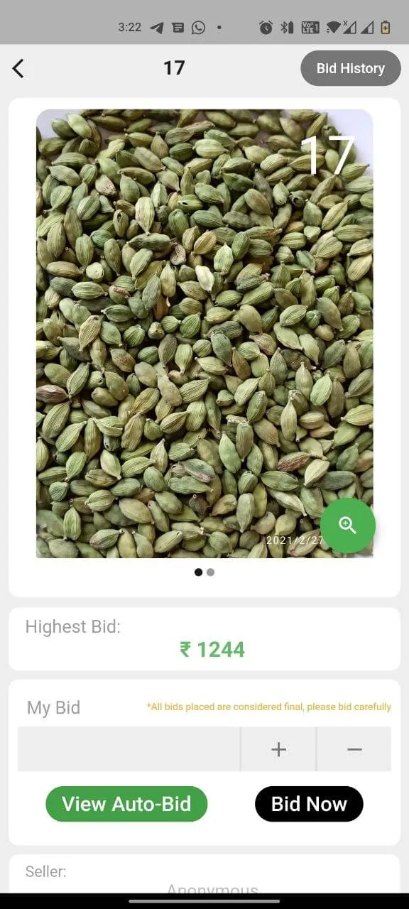 Cardamom Auction | Indus Appstore | Screenshot