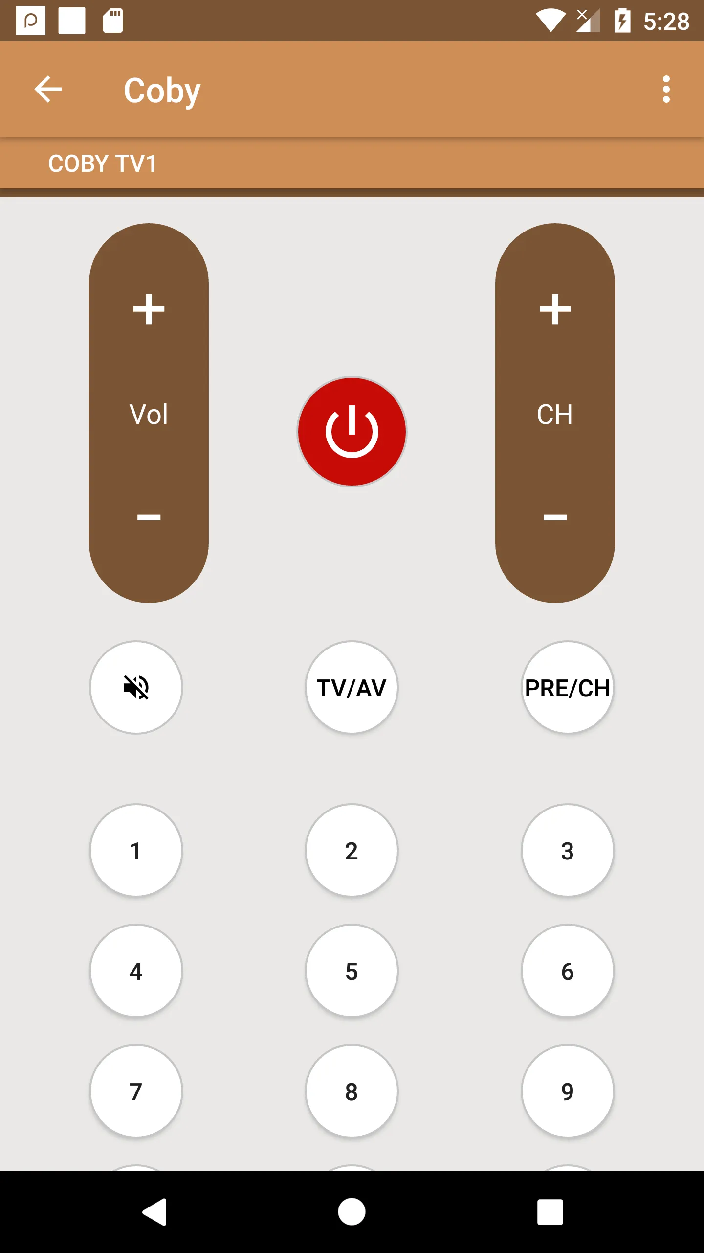 Coby TV Remote | Indus Appstore | Screenshot