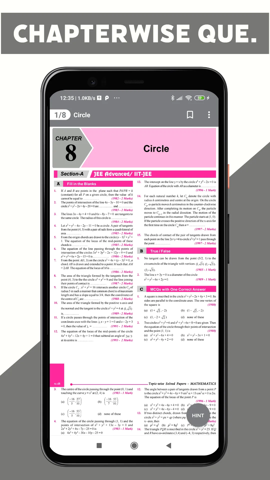 Maths - Past Year Papers | Indus Appstore | Screenshot