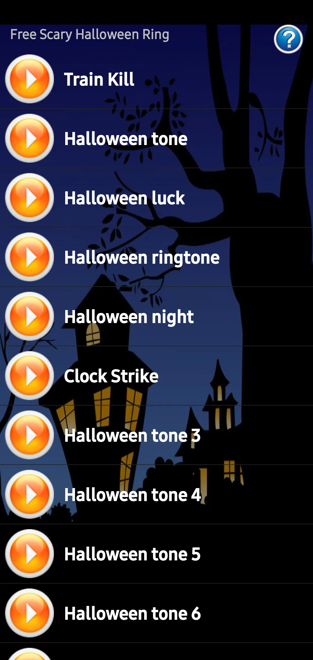 Scary Halloween Ringtones | Indus Appstore | Screenshot