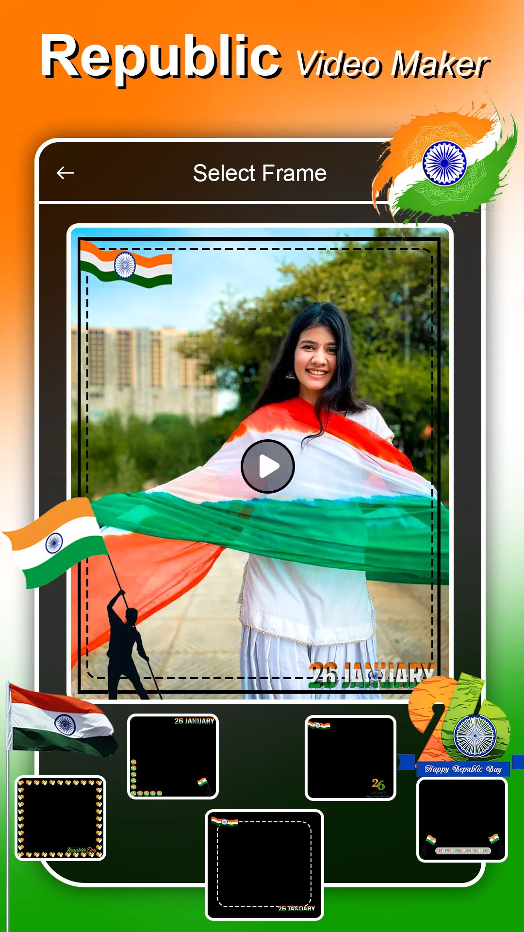 Republic Day Video Maker | Indus Appstore | Screenshot