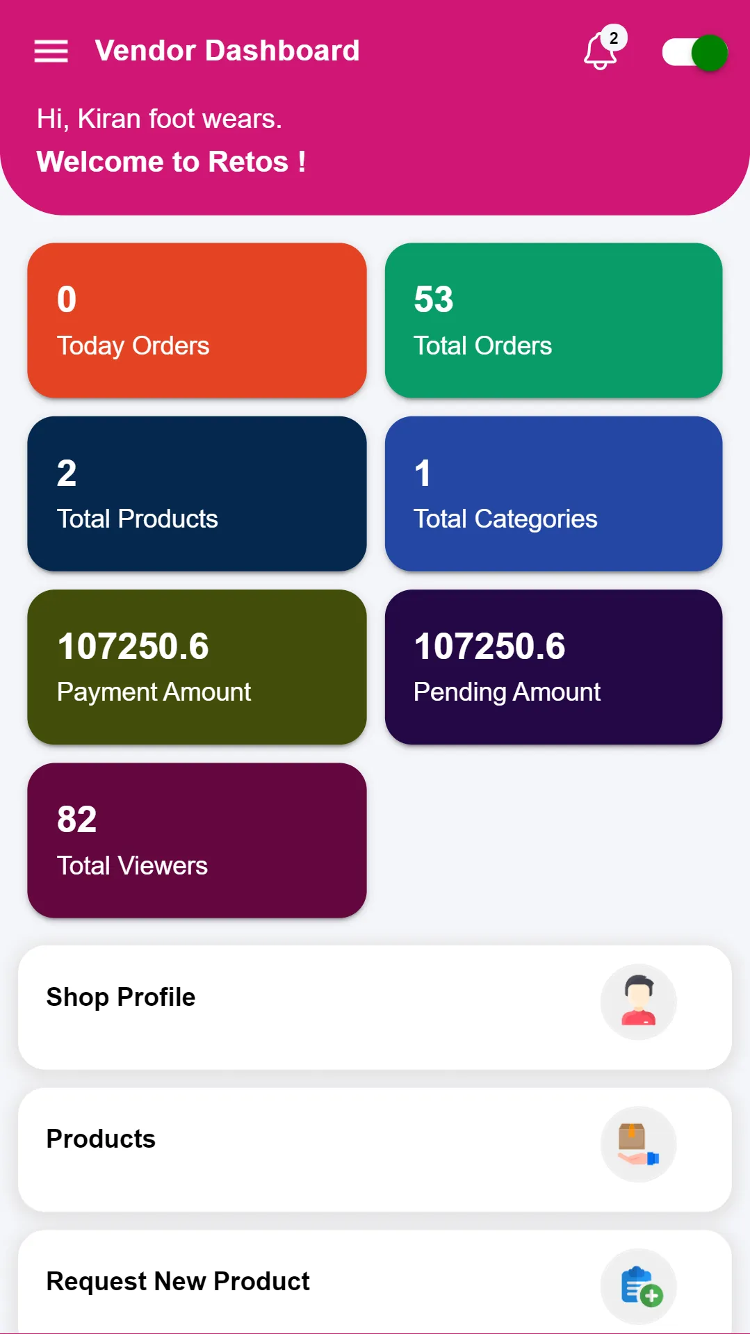 Retos Vendor | Indus Appstore | Screenshot