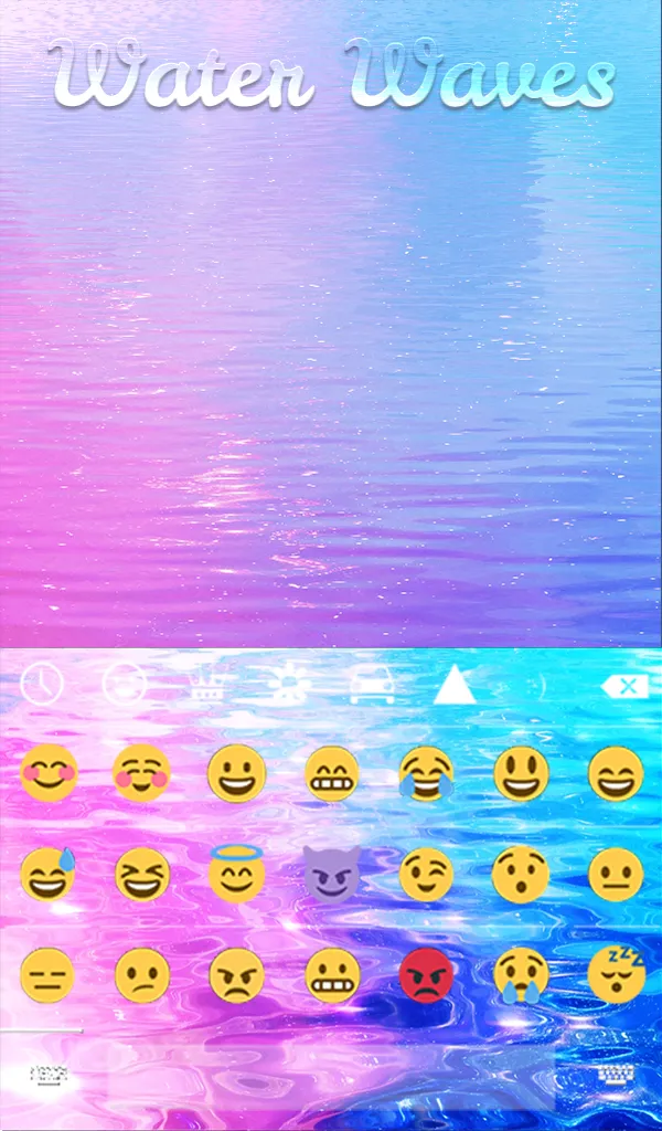 Water Waves Keyboard Wallpaper | Indus Appstore | Screenshot