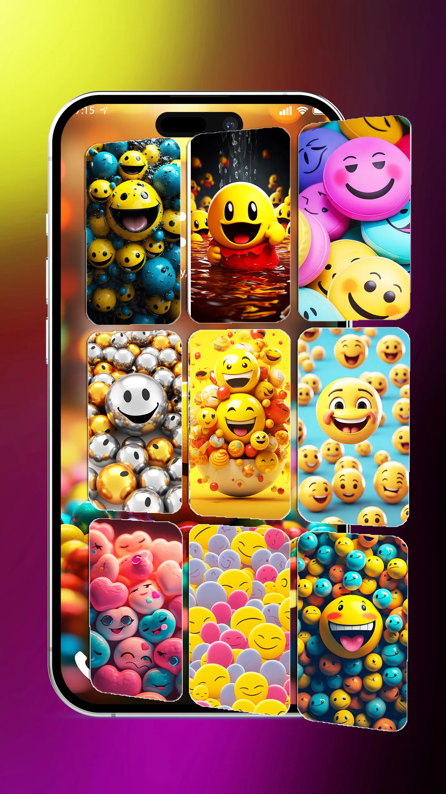 Emoji smiley face wallpapers | Indus Appstore | Screenshot