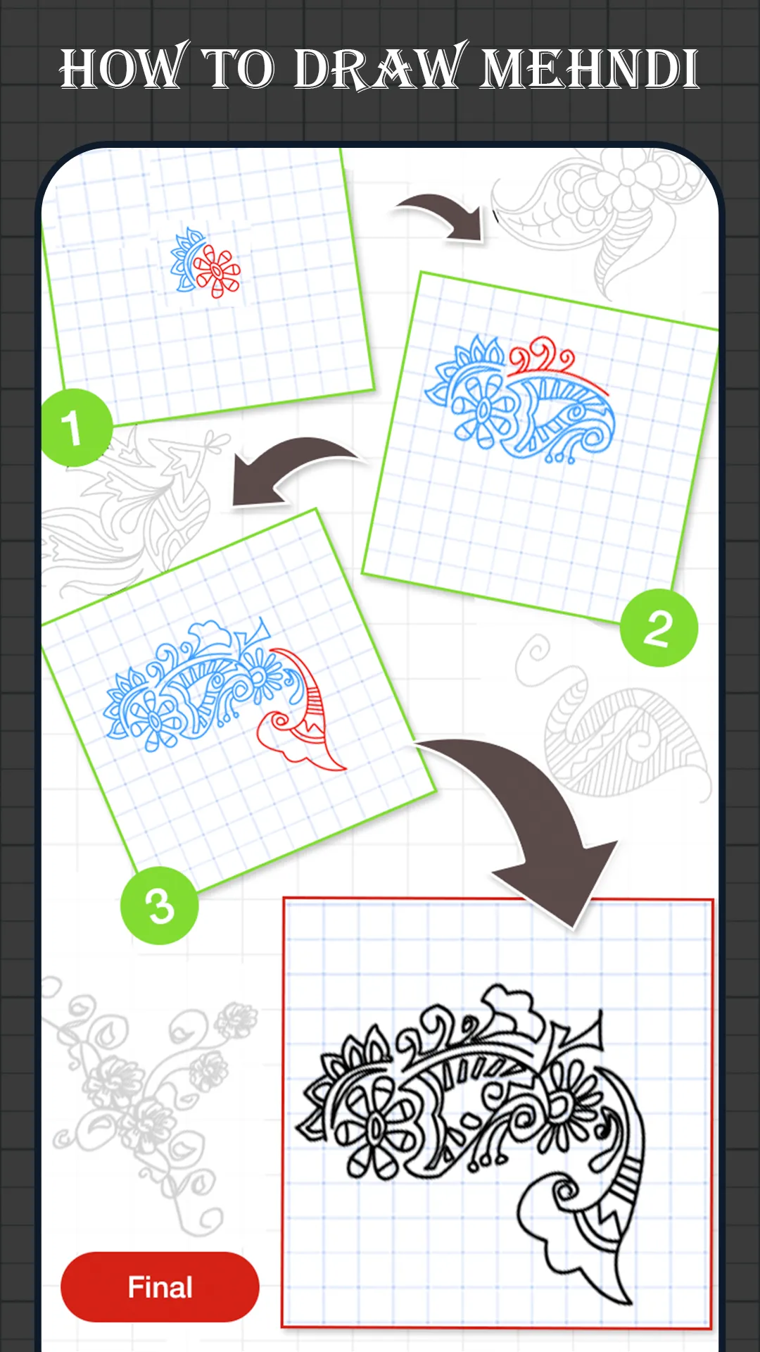 How To Draw Mehndi Designs | Indus Appstore | Screenshot