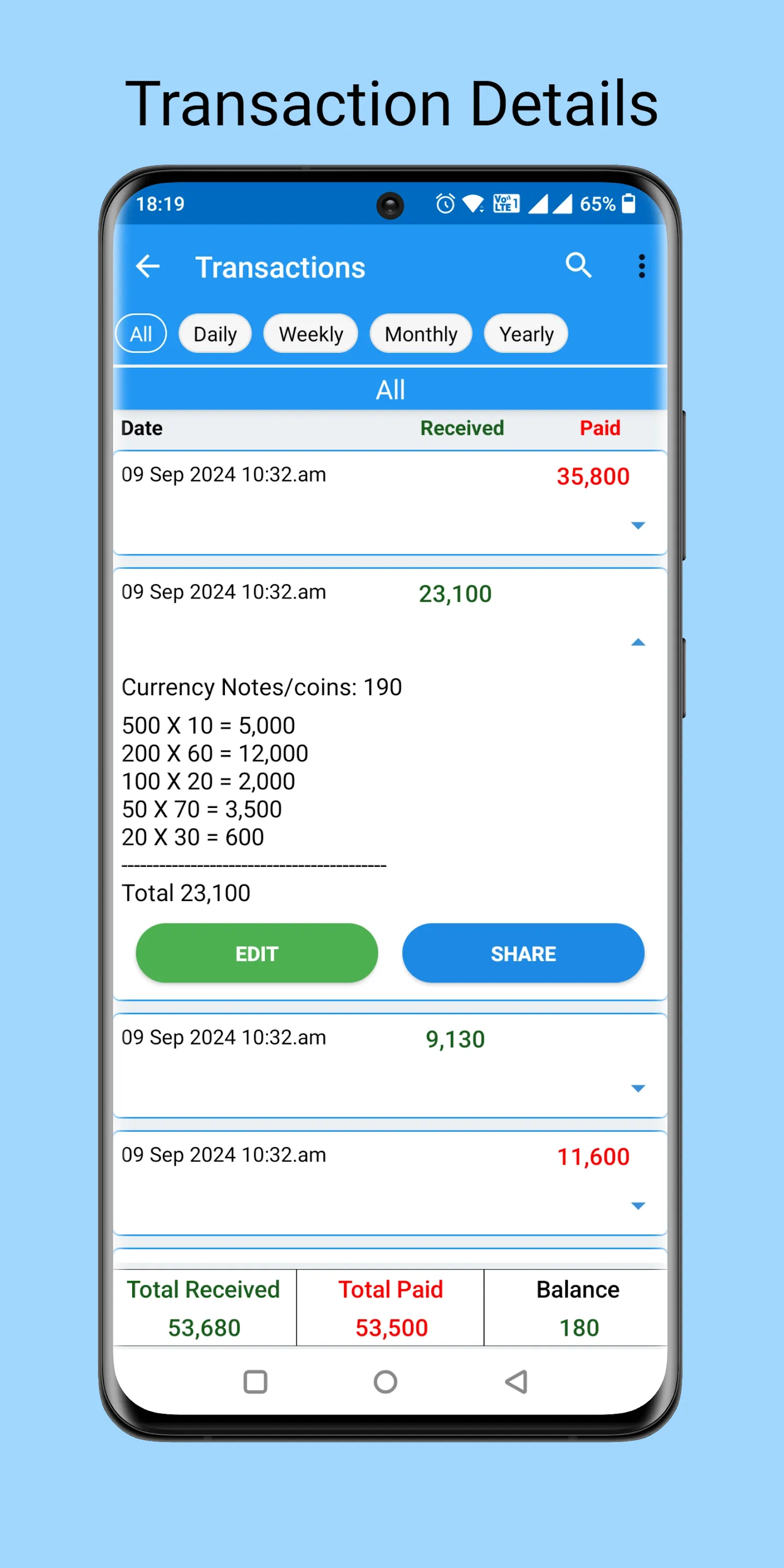 Cash Calculator- money counter | Indus Appstore | Screenshot