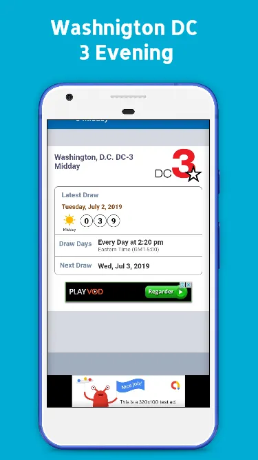 Washington DC Lottery Results | Indus Appstore | Screenshot