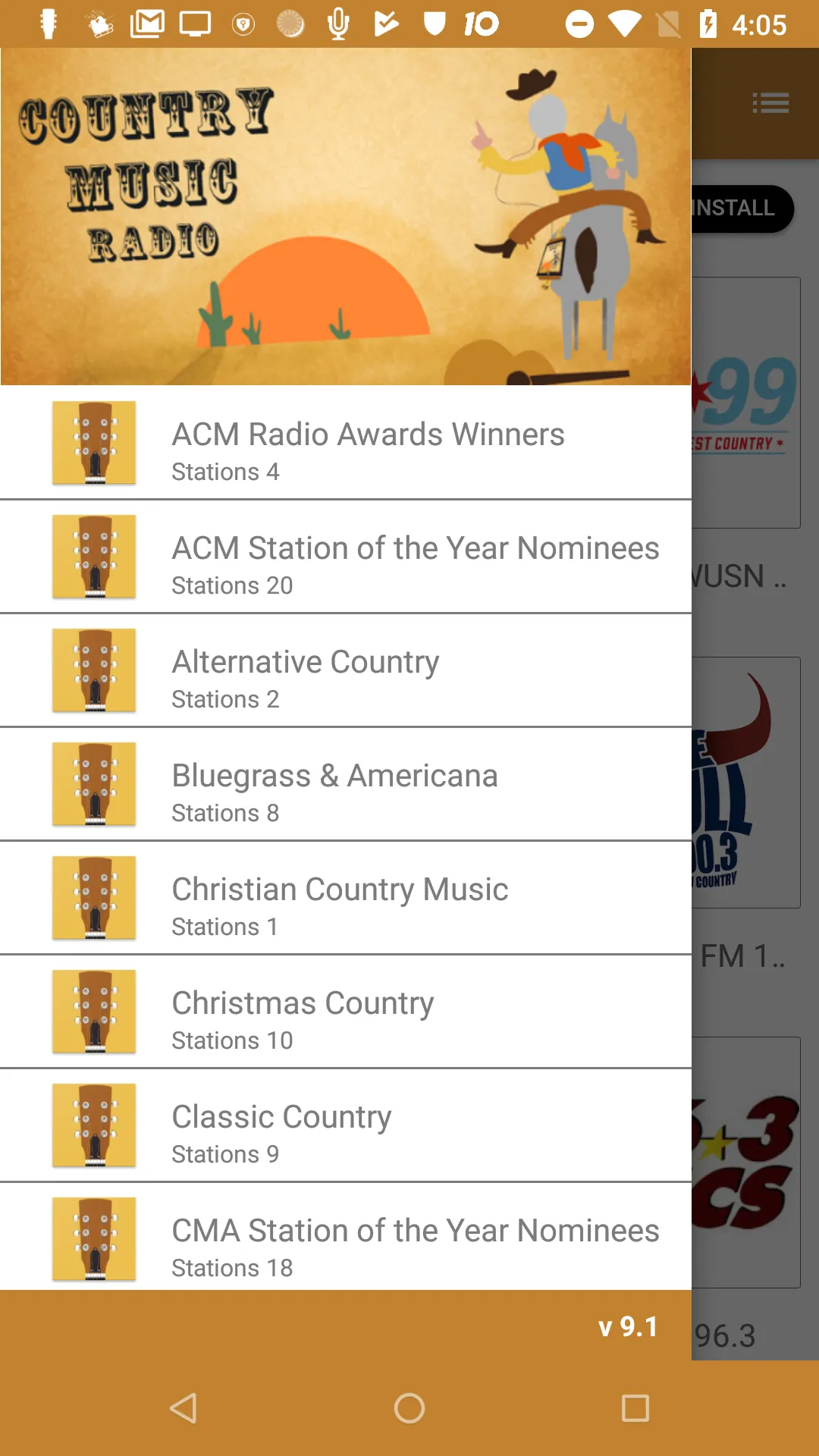 Country Music RADIO & Podcasts | Indus Appstore | Screenshot