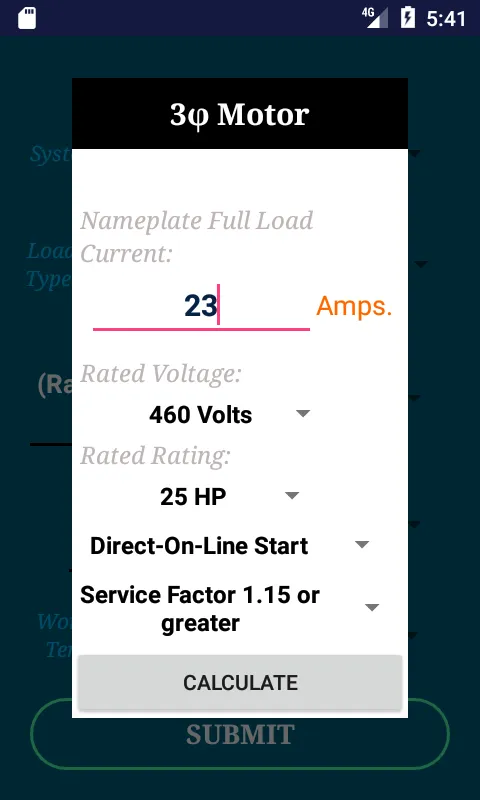 PEC Conductor Size Calculator | Indus Appstore | Screenshot