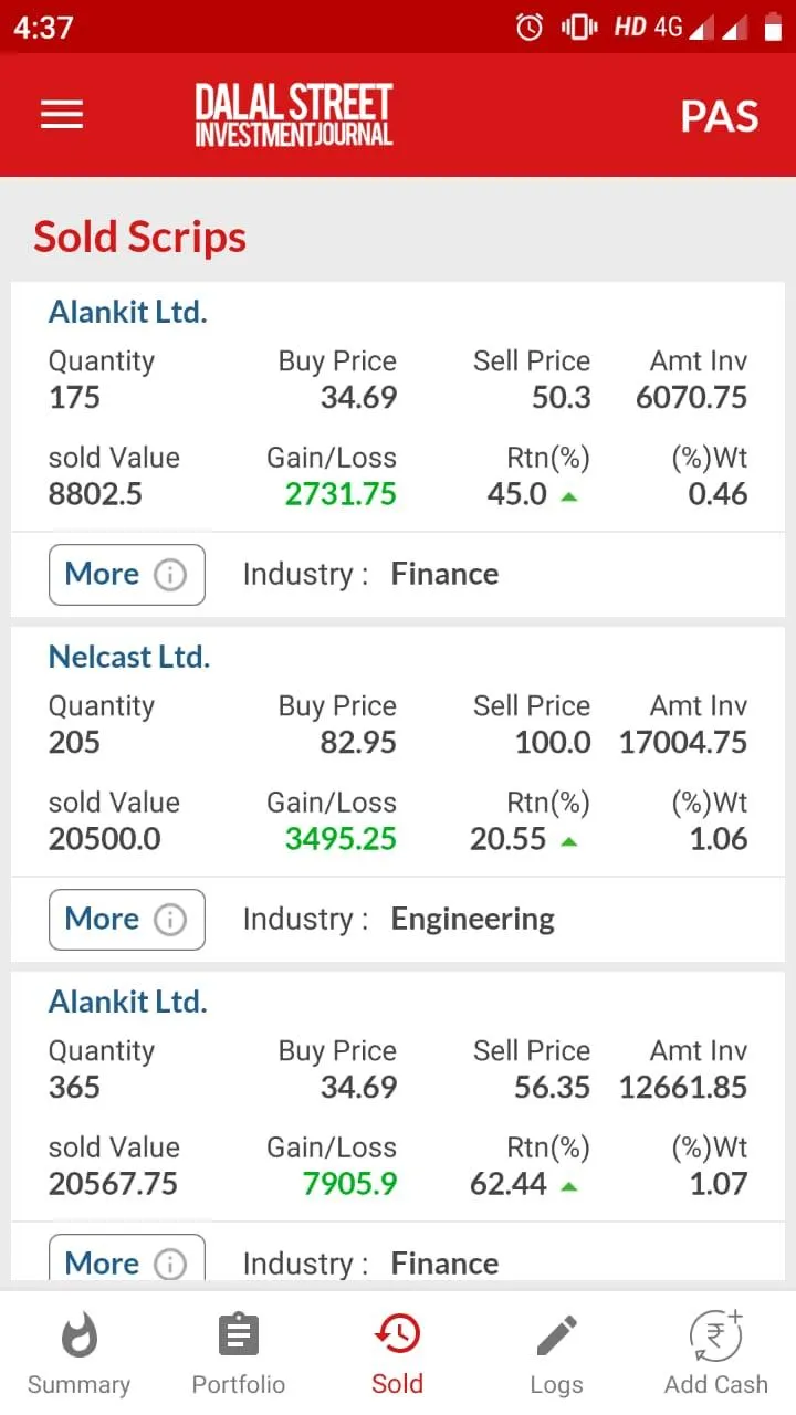 DSIJ Portfolio Advisory Servic | Indus Appstore | Screenshot