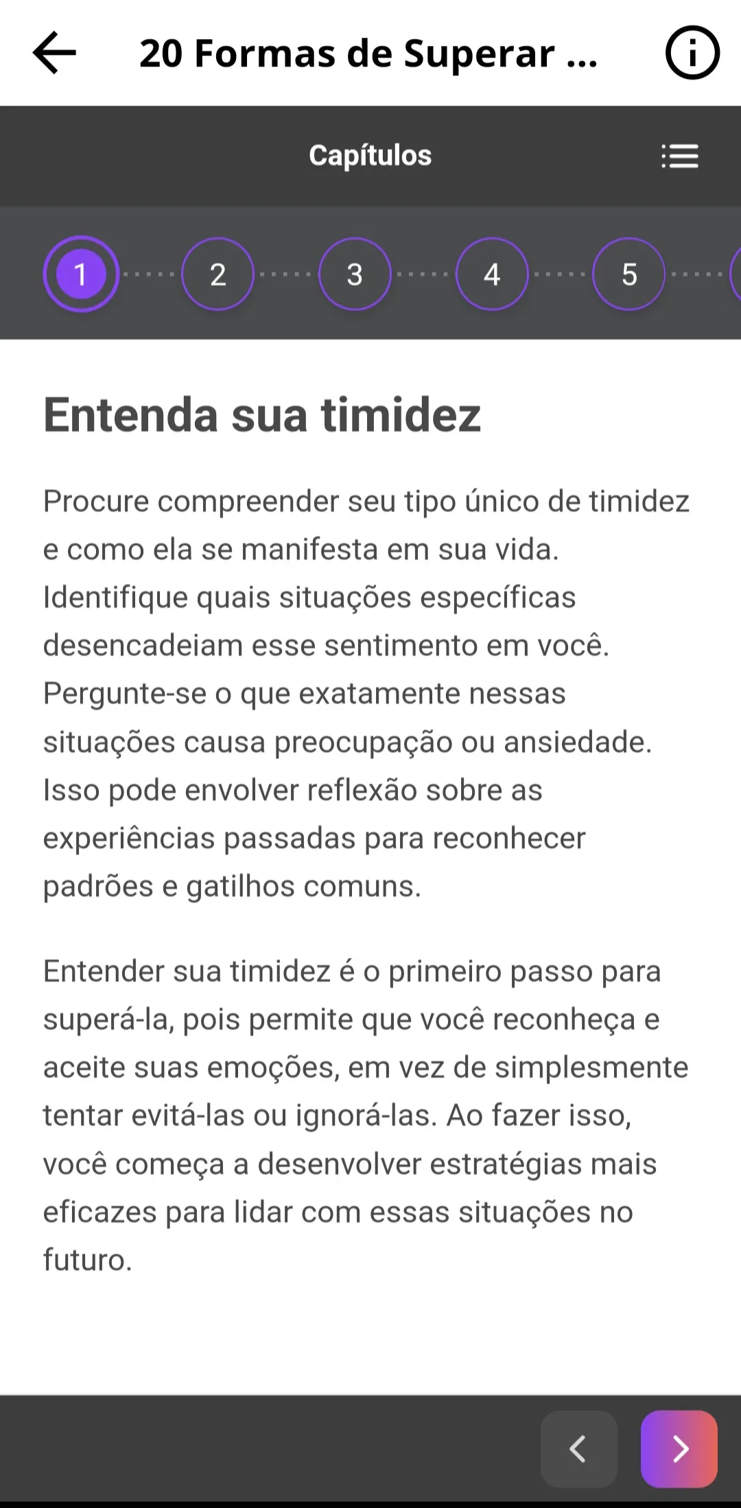 20 Formas de Superar a Timidez | Indus Appstore | Screenshot