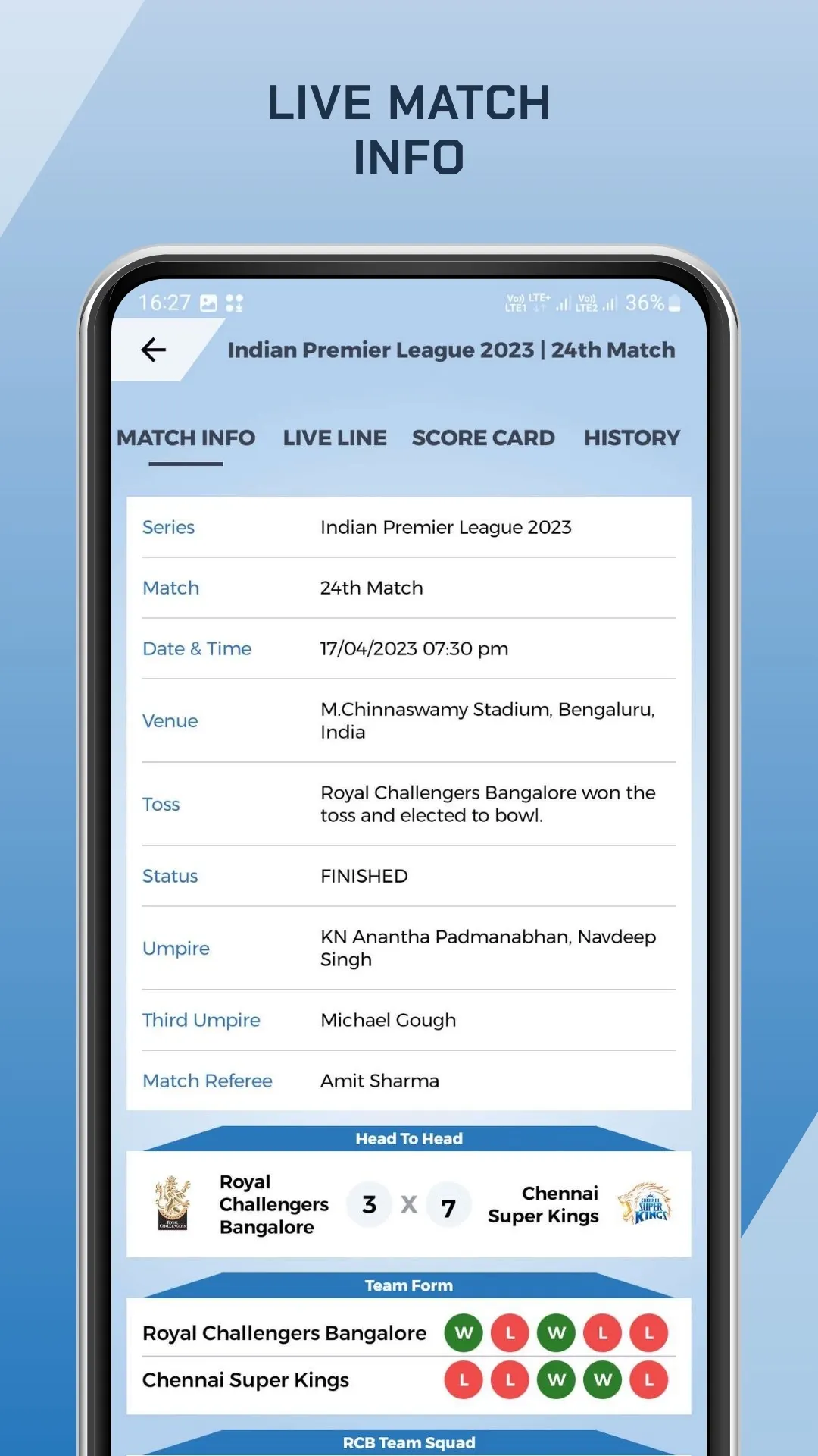 Legend Cricket Live Line | Indus Appstore | Screenshot
