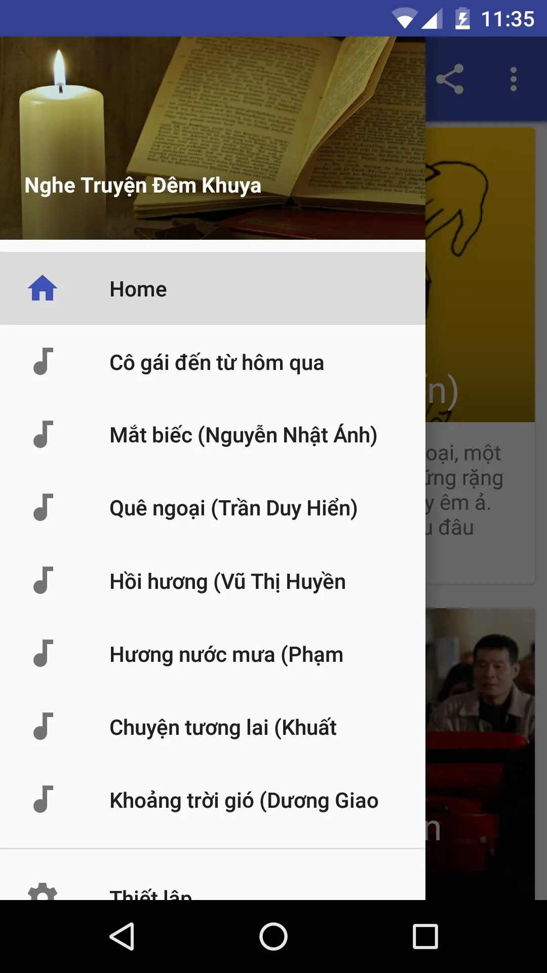 Nghe Truyện Đêm Khuya, Nghe Ra | Indus Appstore | Screenshot