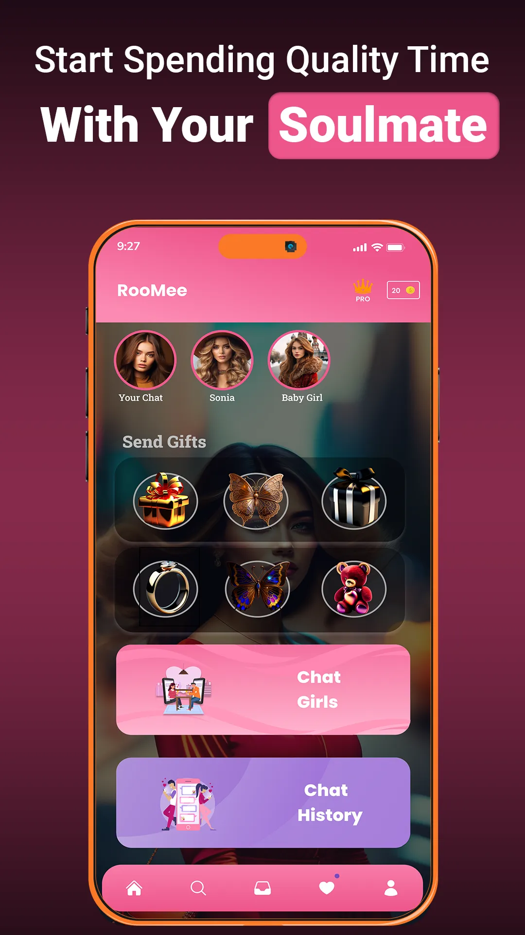 RooMee: Make Virtual Friend | Indus Appstore | Screenshot