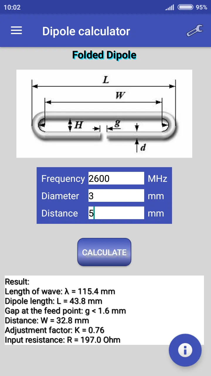 Dipole calculator | Indus Appstore | Screenshot