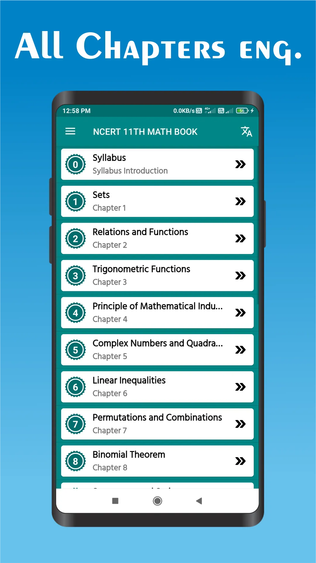 NCERT Class 11 Math Book | Indus Appstore | Screenshot