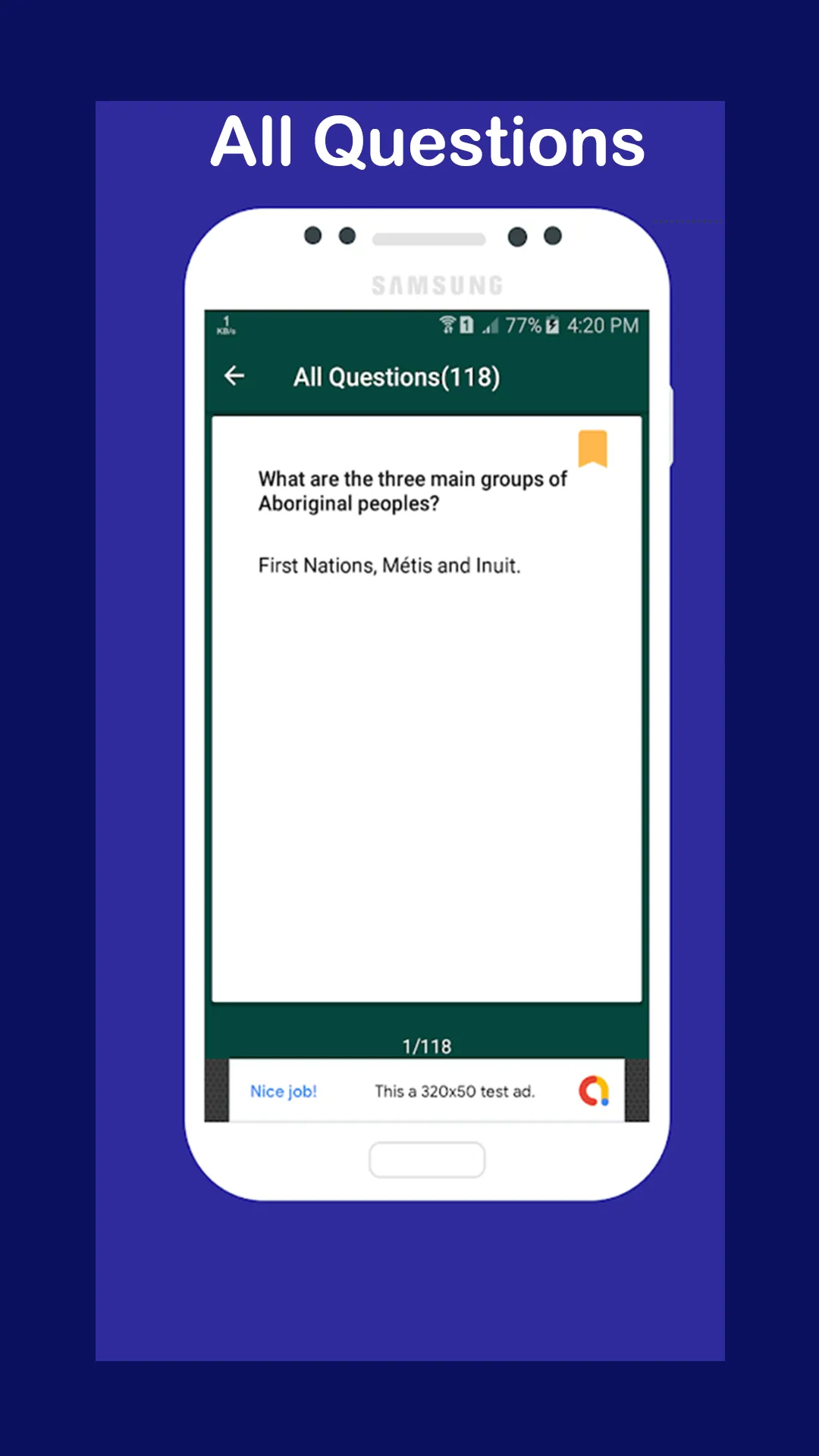 Canadian Citizenship Test Prep | Indus Appstore | Screenshot