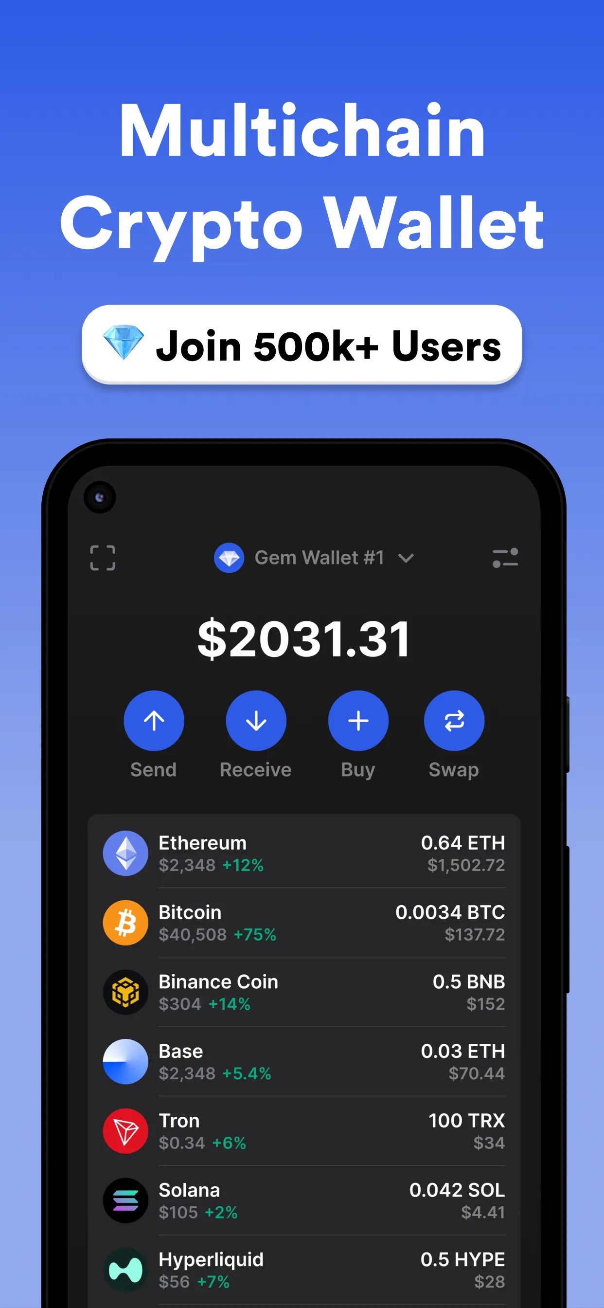 Gem Wallet: Bitcoin, USDT, BNB - Apps on Indus Appstore