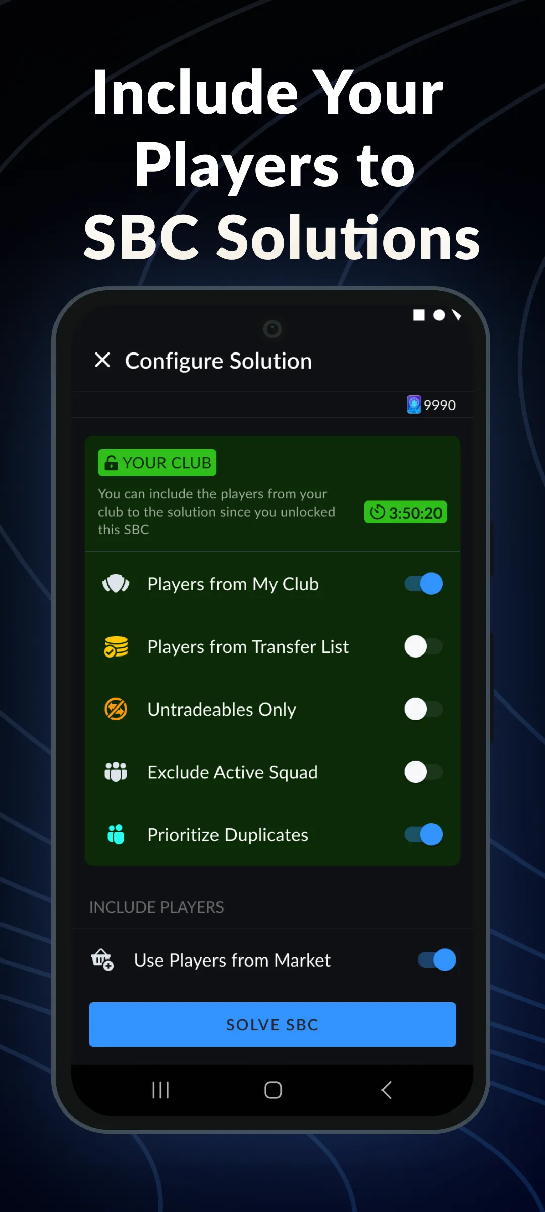 Smart FUT - FC SBC Solutions | Indus Appstore | Screenshot