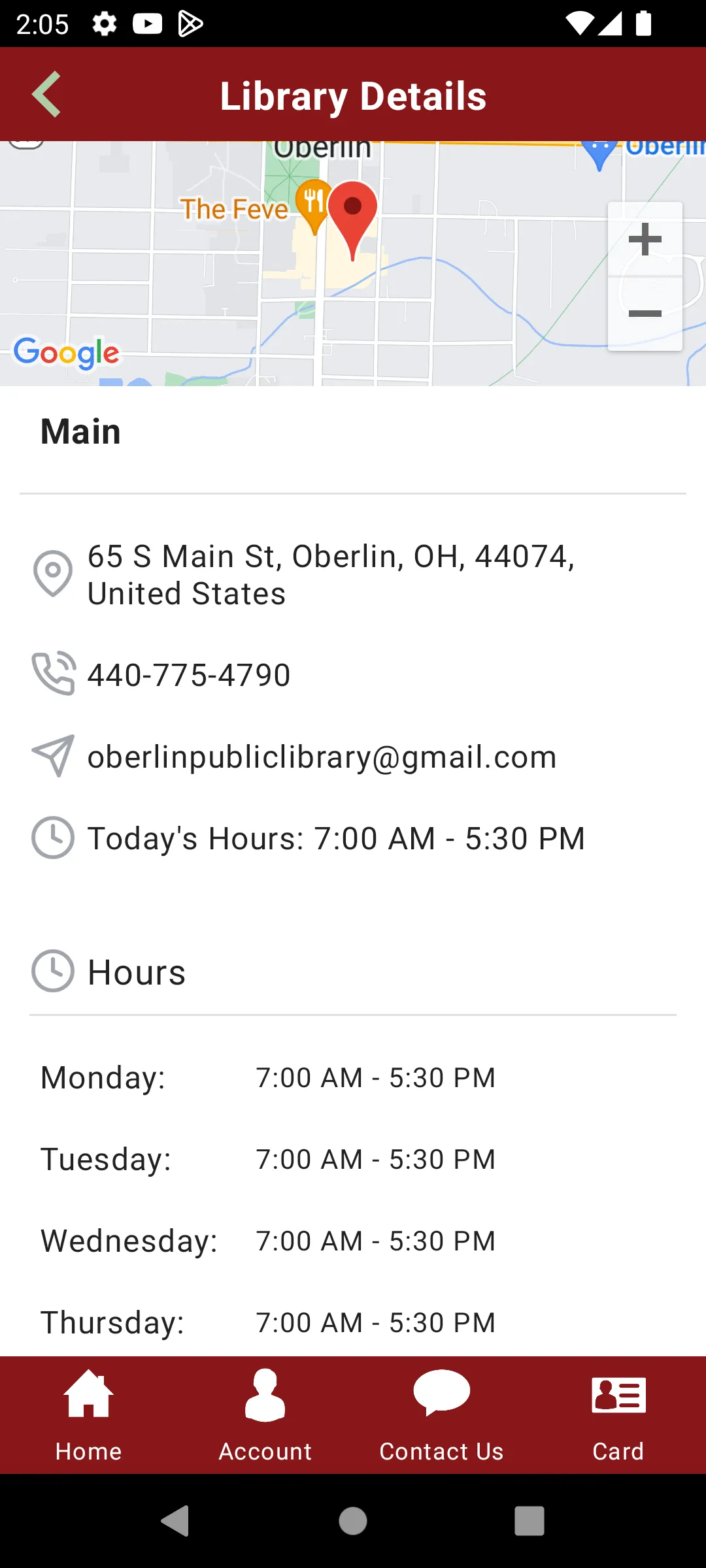 Oberlin Public Library | Indus Appstore | Screenshot