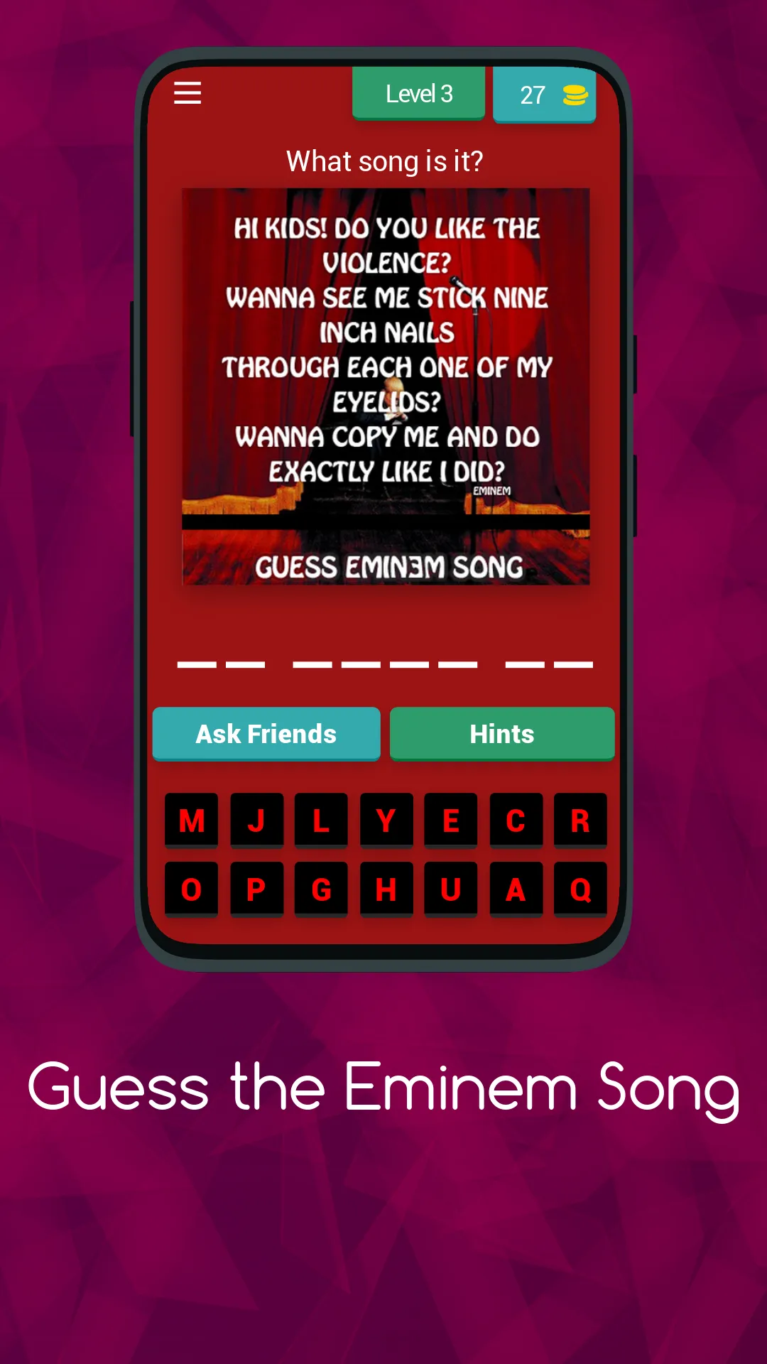 Guess Eminem Song | Indus Appstore | Screenshot