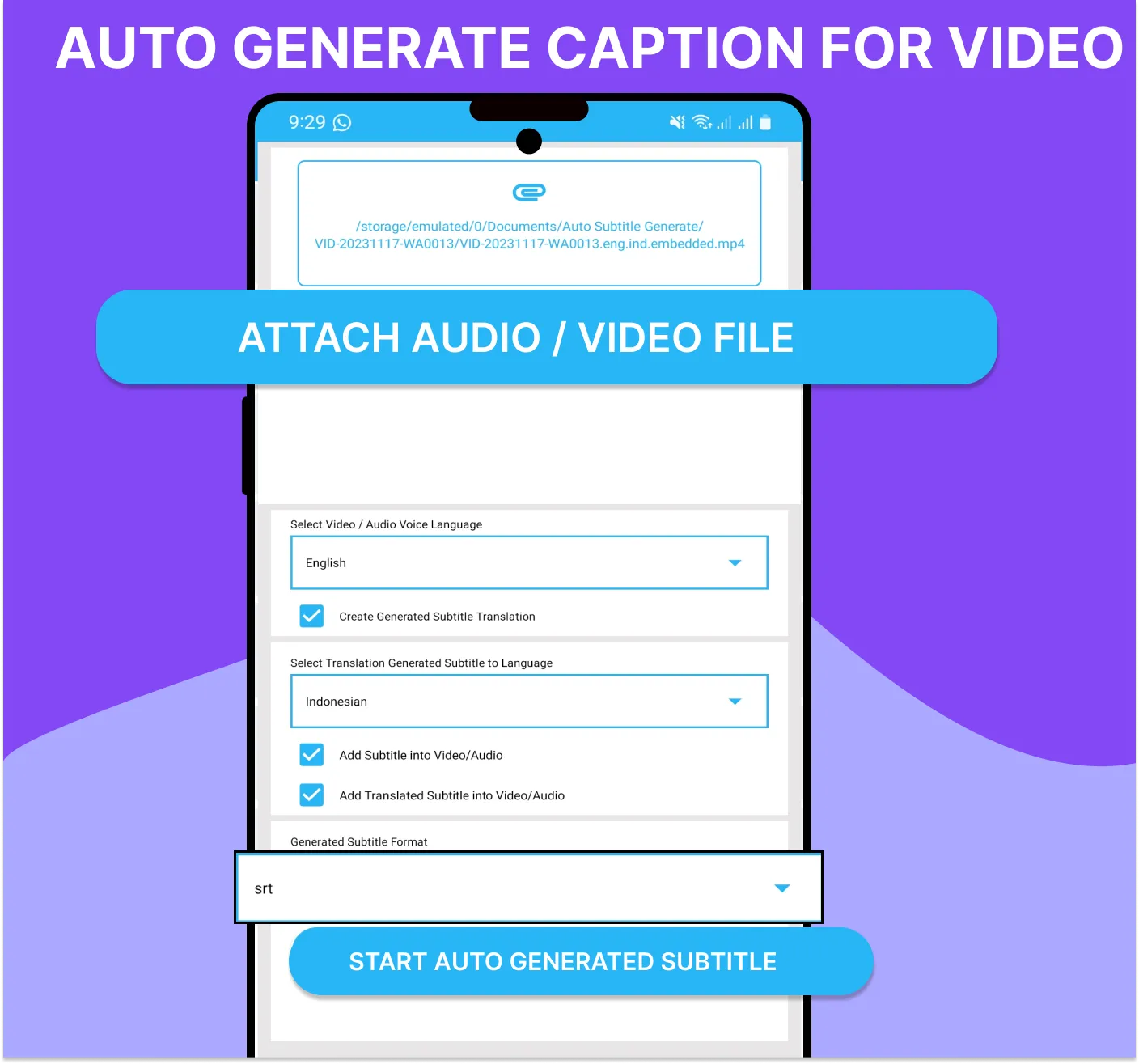 Auto Video Transcribe. | Indus Appstore | Screenshot