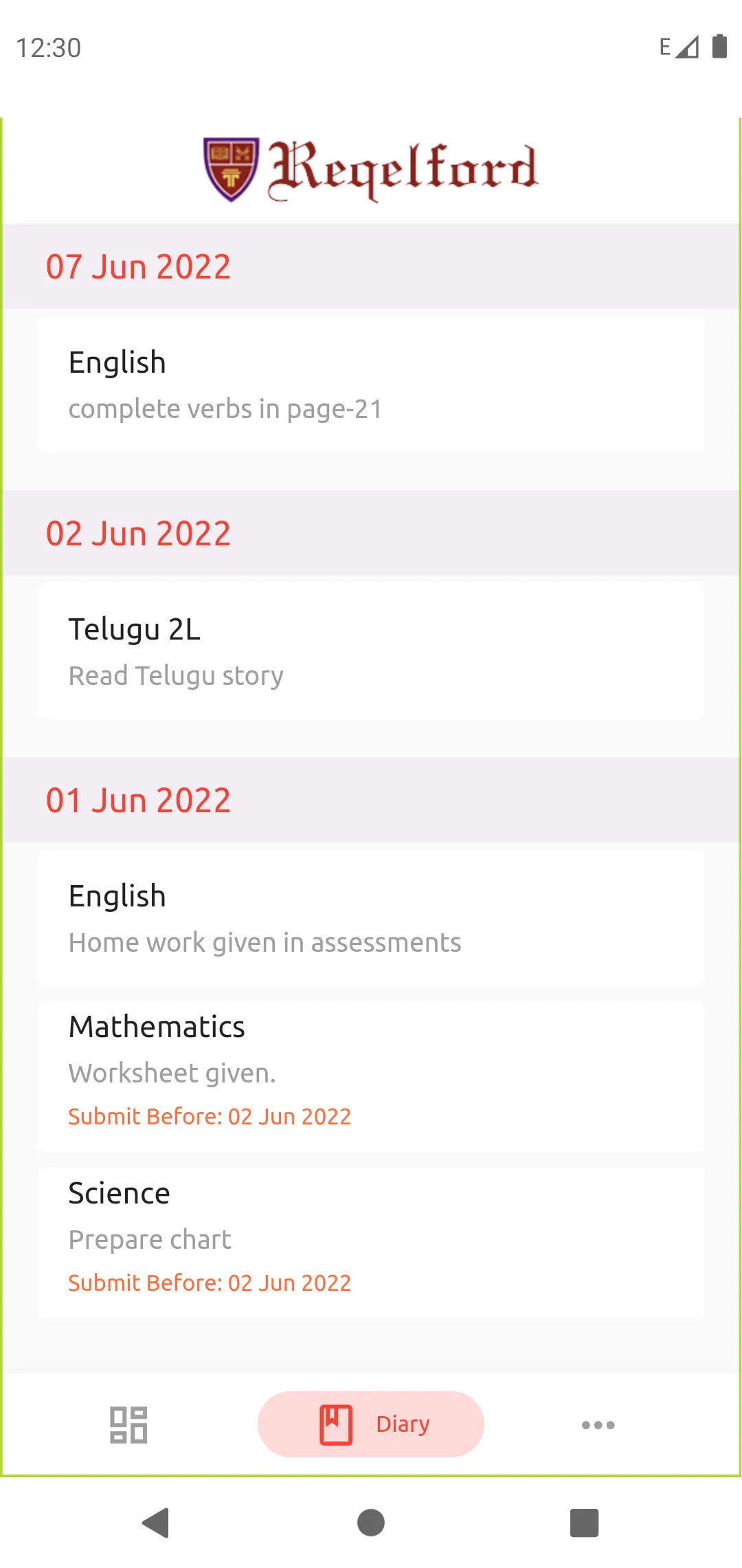 Reqelford International School | Indus Appstore | Screenshot
