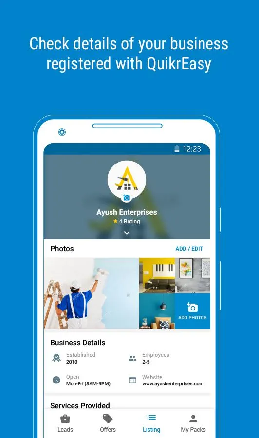 QuikrEasy for Business | Indus Appstore | Screenshot