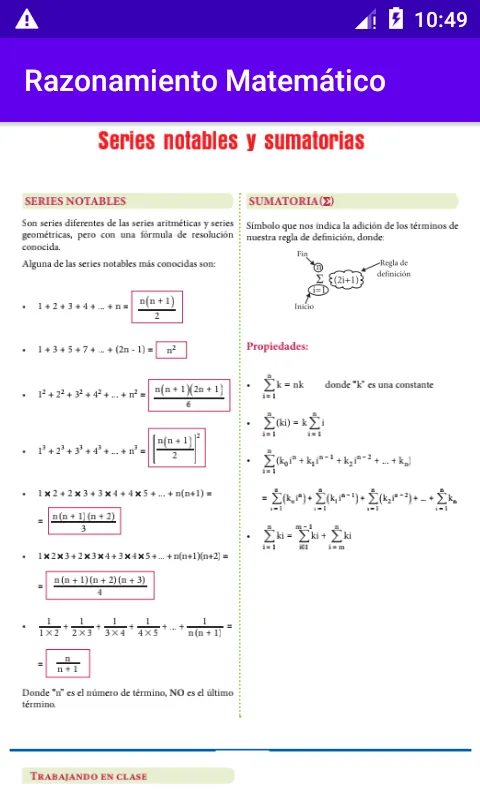 Razonamiento Matemático Teoría | Indus Appstore | Screenshot