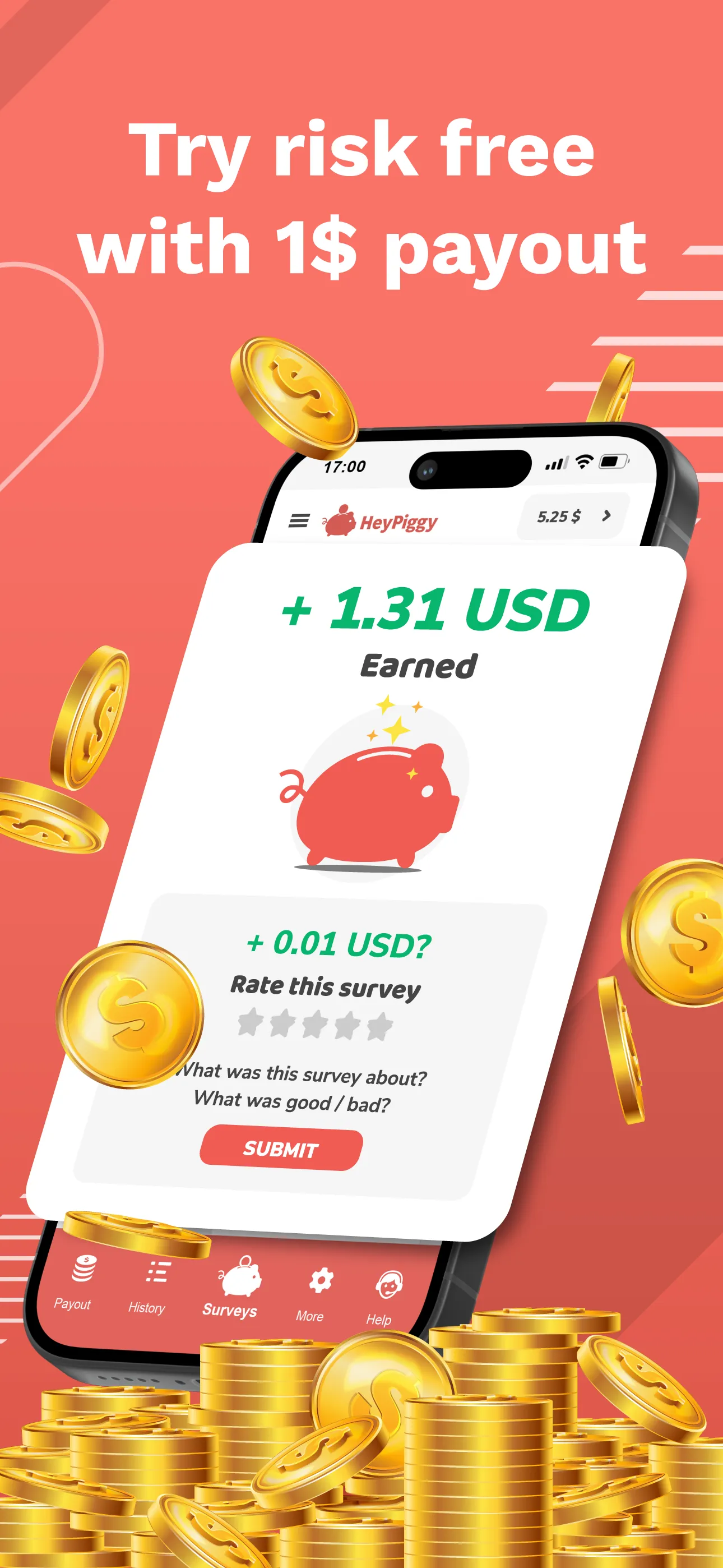 HeyPiggy - Paid Surveys | Indus Appstore | Screenshot