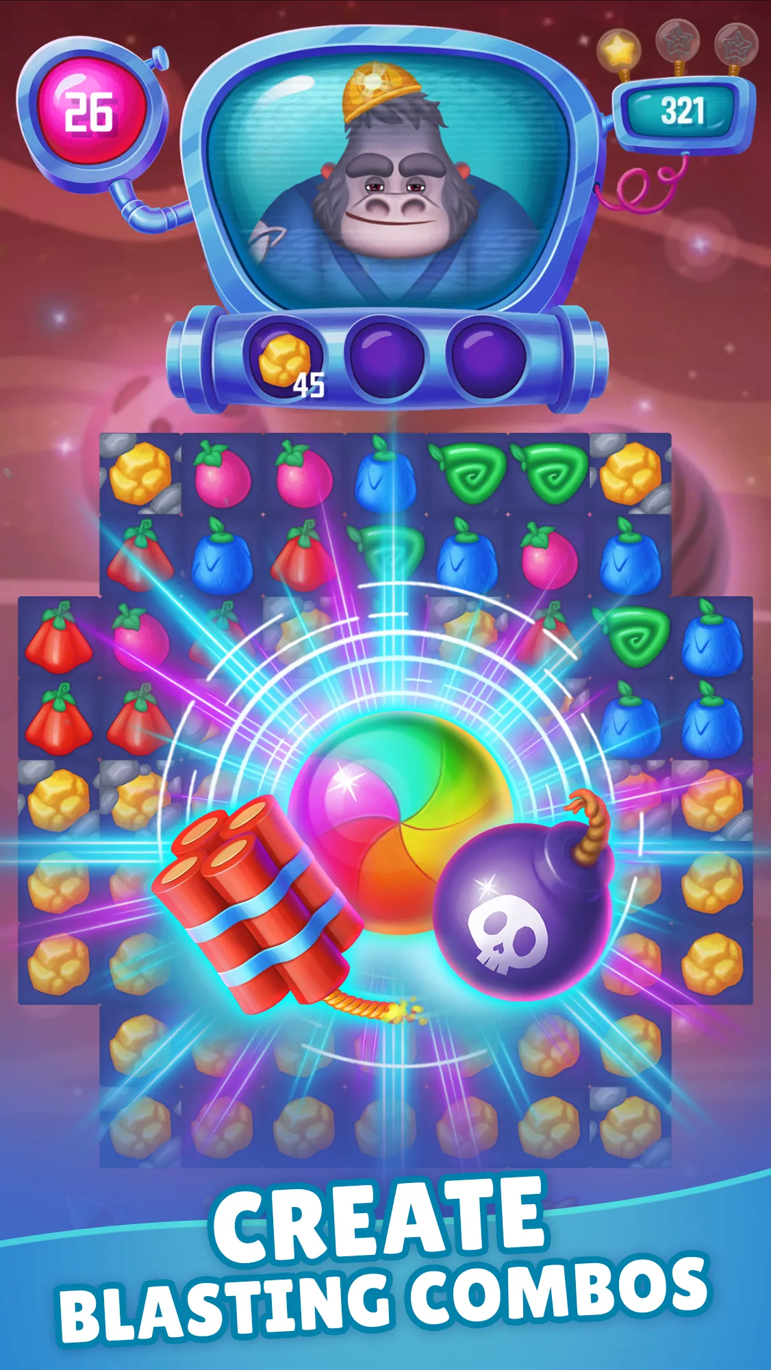 Space Matchers Match 3 Games | Indus Appstore | Screenshot