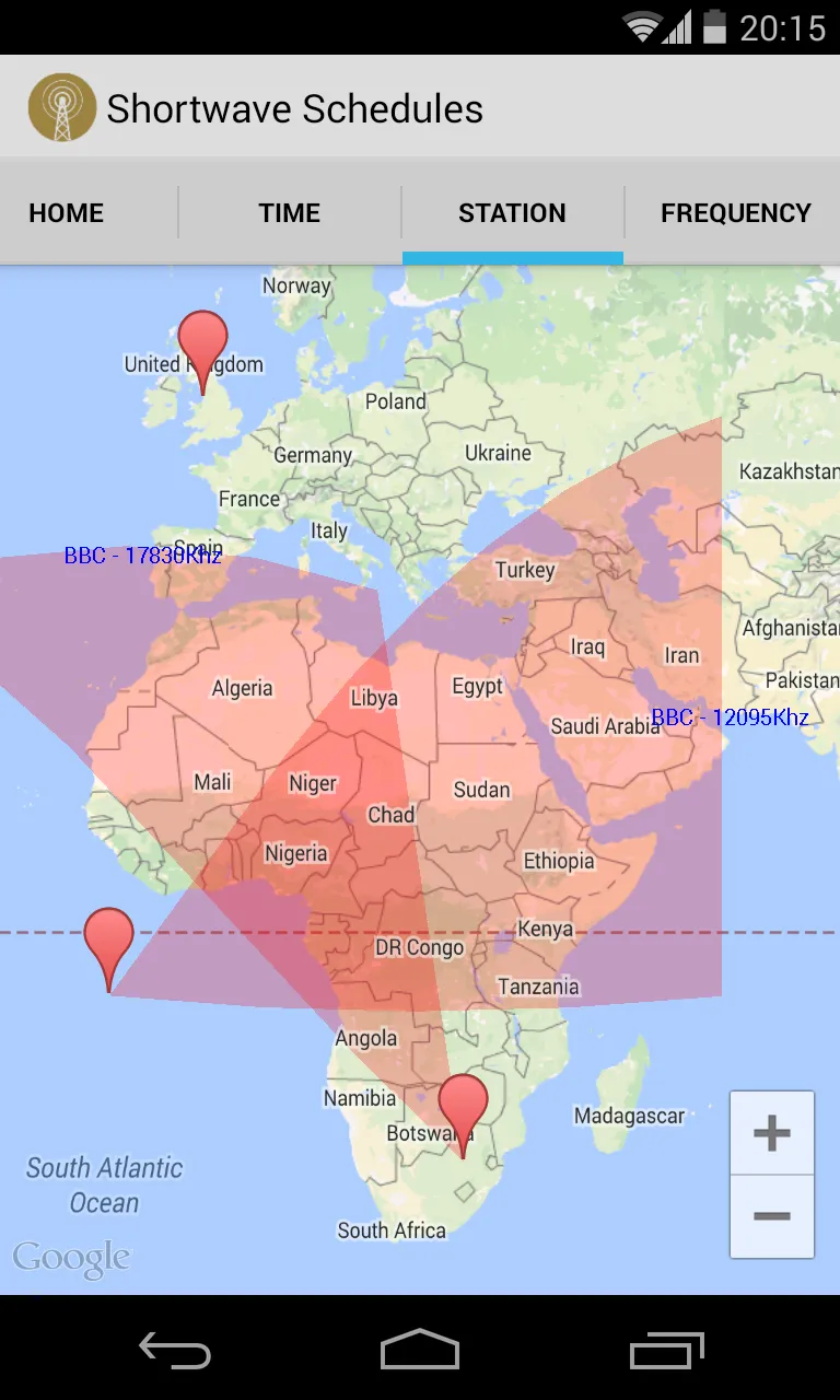 Shortwave Radio Schedules | Indus Appstore | Screenshot