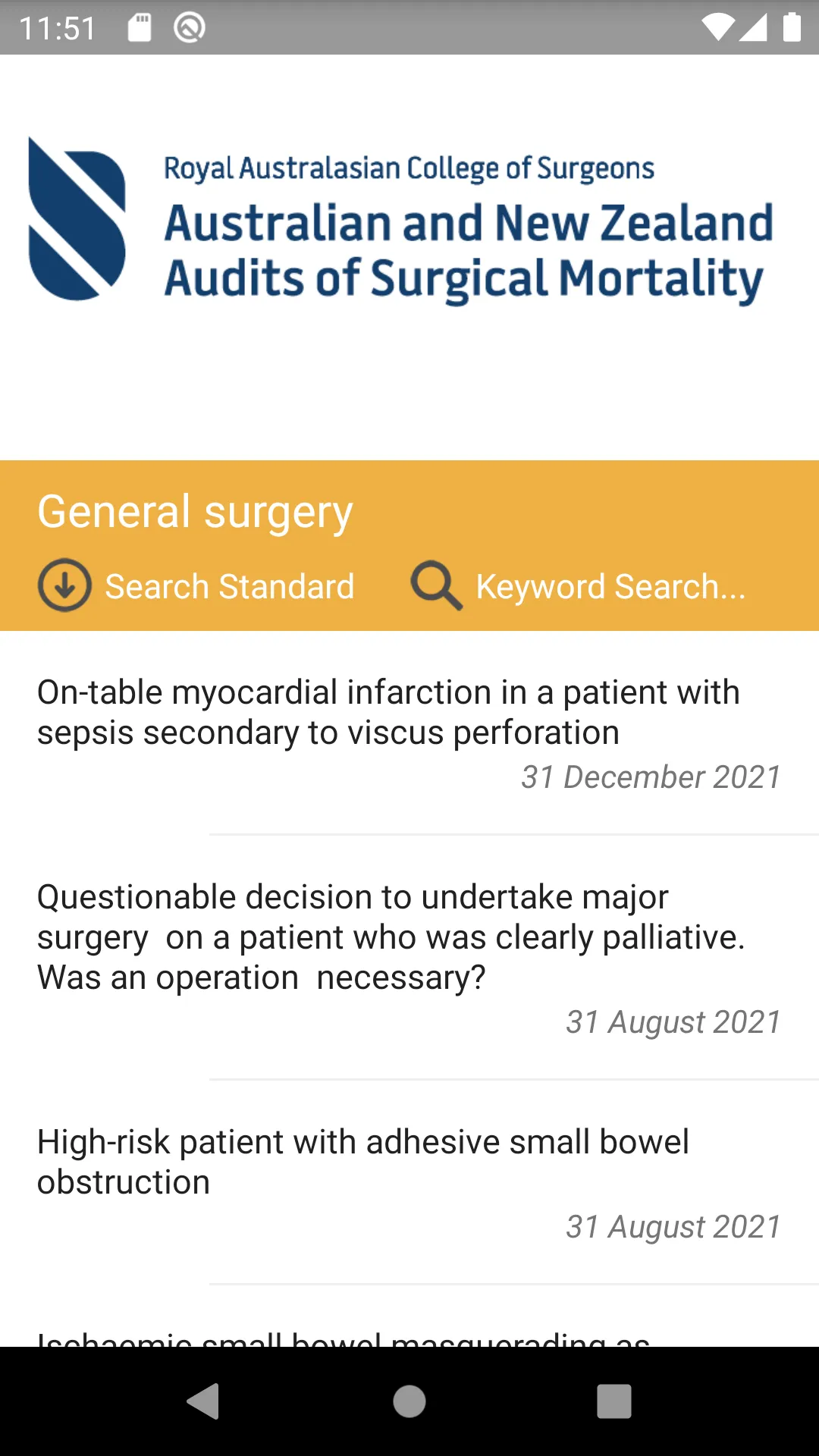 ANZASM National Case Reviews | Indus Appstore | Screenshot