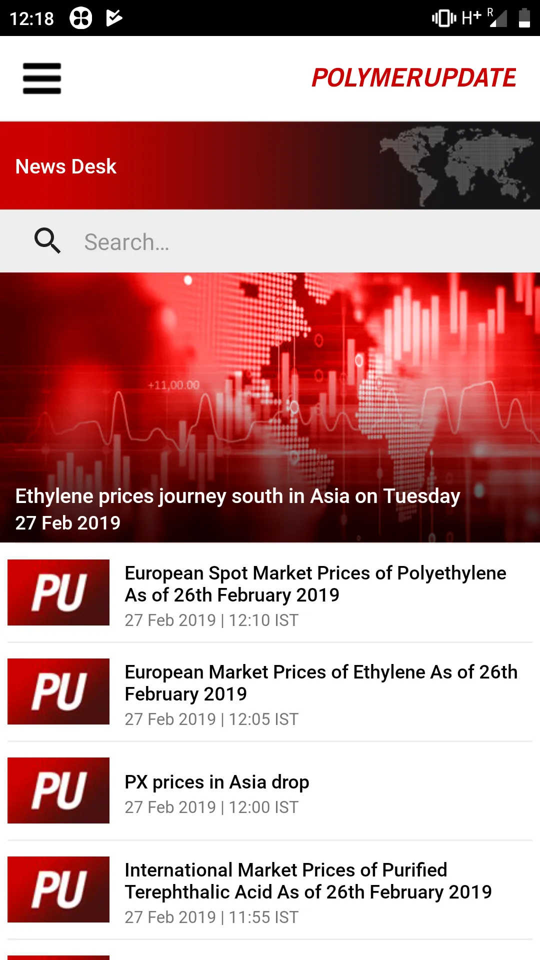 Polymerupdate Plastics News | Indus Appstore | Screenshot