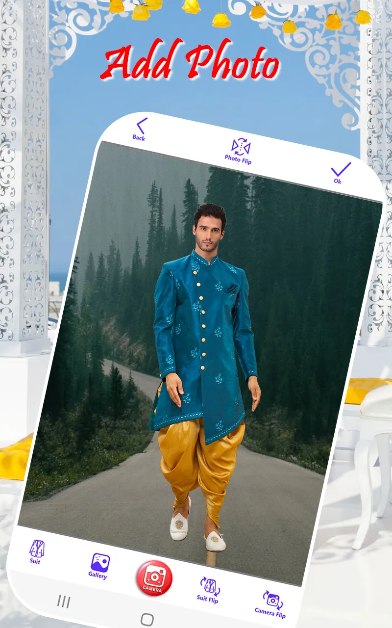 Men sherwani photo suit editor | Indus Appstore | Screenshot